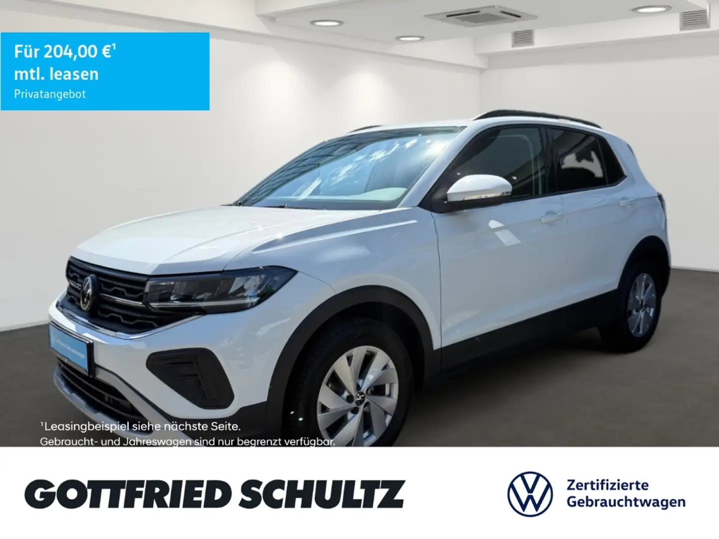 Volkswagen T-Cross 1.0 TSI LED NAV KAMERA SHZ Life ALLSEASON Blanc - 1