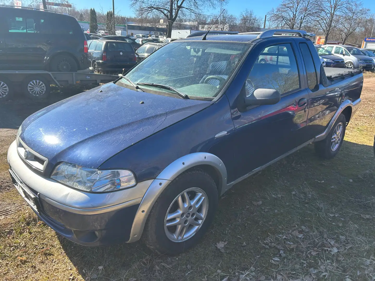 Fiat Strada 1.9 TD Diesel Klima Blau - 1