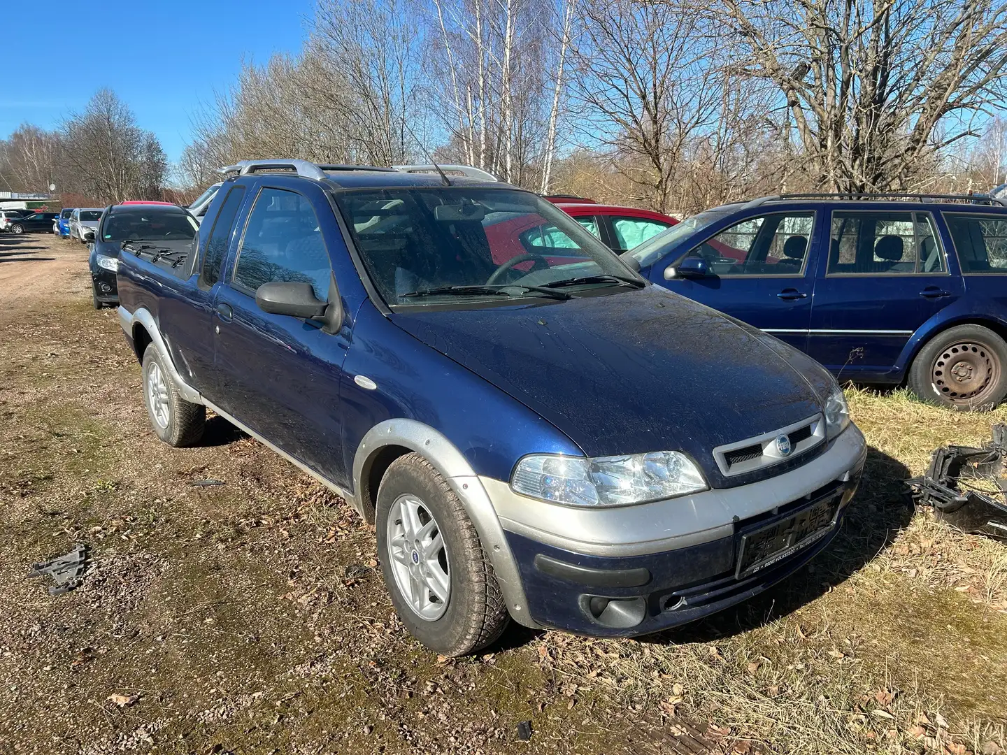 Fiat Strada 1.9 TD Diesel Klima Blau - 2