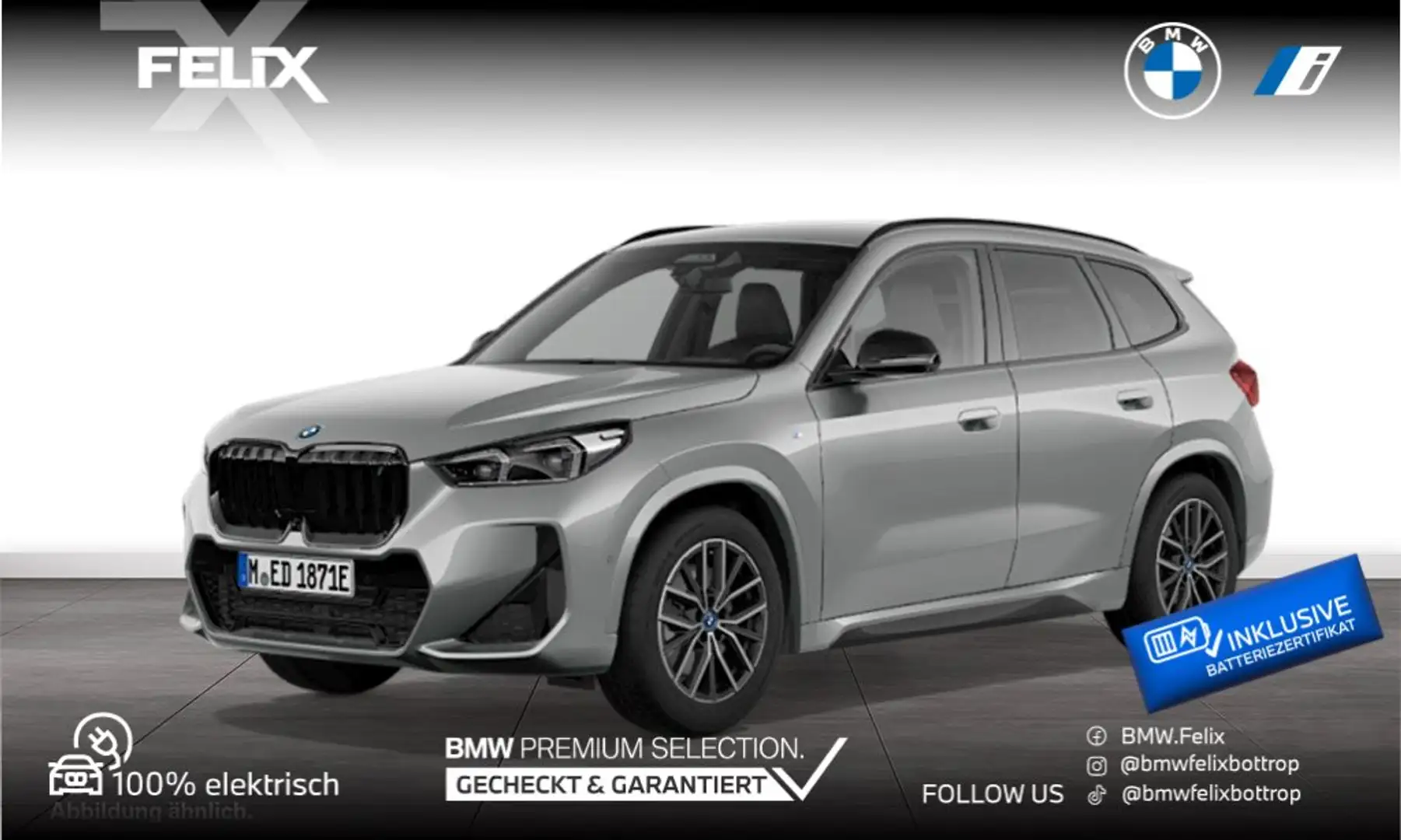 BMW iX1 xDrive30 M SPORTPAKET+LIVE COCKPIT PRO+ Grau - 1