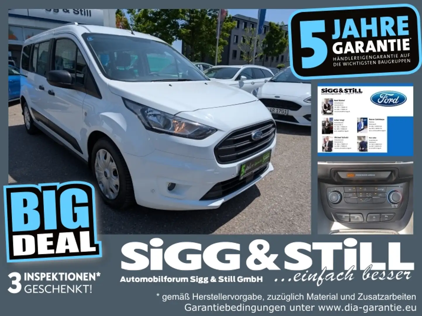 Ford Transit Connect Kombi 230 L2 Trend *PDC*KLIMA*DAB* Білий - 1
