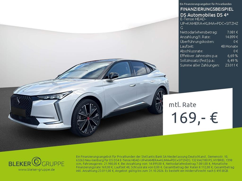 DS Automobiles DS 4 E-Tense HEAD-UP+KAMERA+KLIMA+PDC+SITZHZG