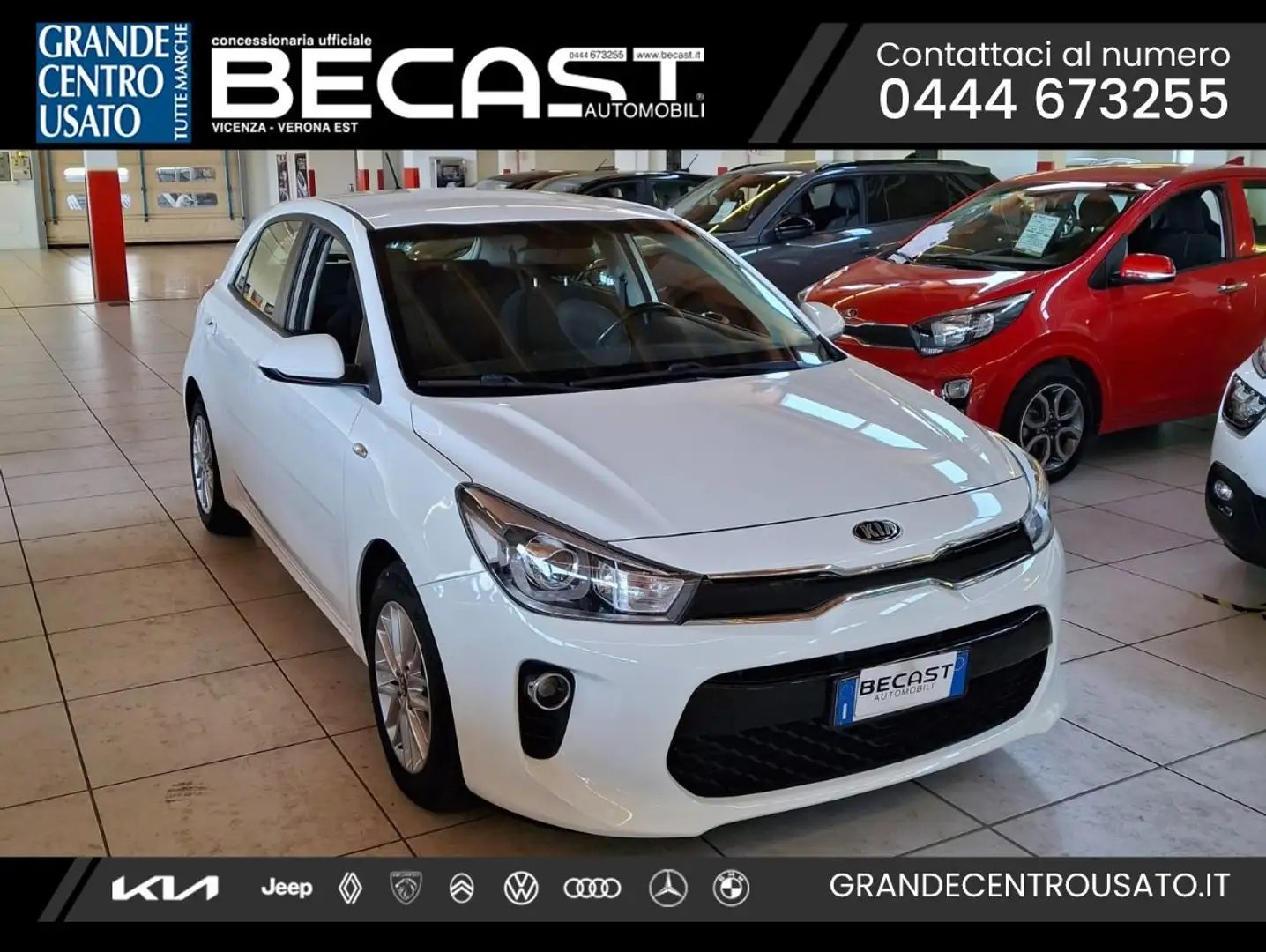 Kia Rio 1.4 CRDi 5 porte Active UNICO PROPRIETARIO Bianco - 1