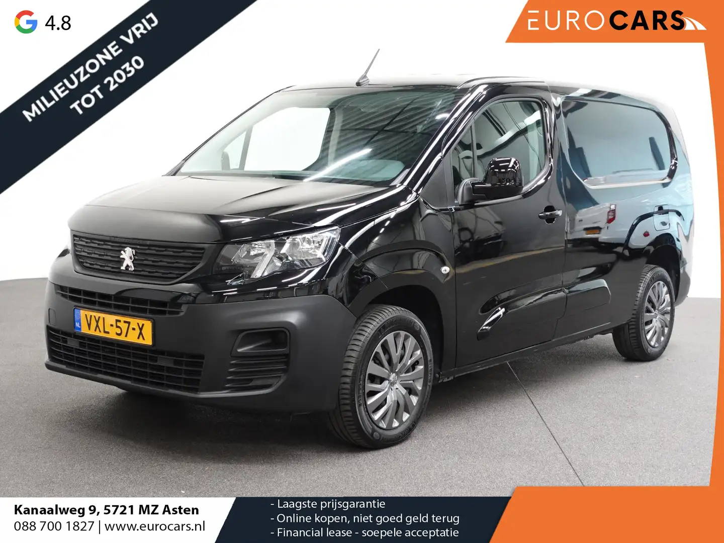 Peugeot Partner 100PK L2 Trekhaak 3-Zits Cruise control Parkeersen Zwart - 1