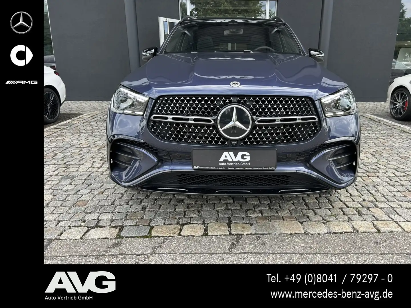 Mercedes-Benz GLE 450 GLE 450 d 4M AMG Pano HuD Air AHK Burmester 360° Blau - 2