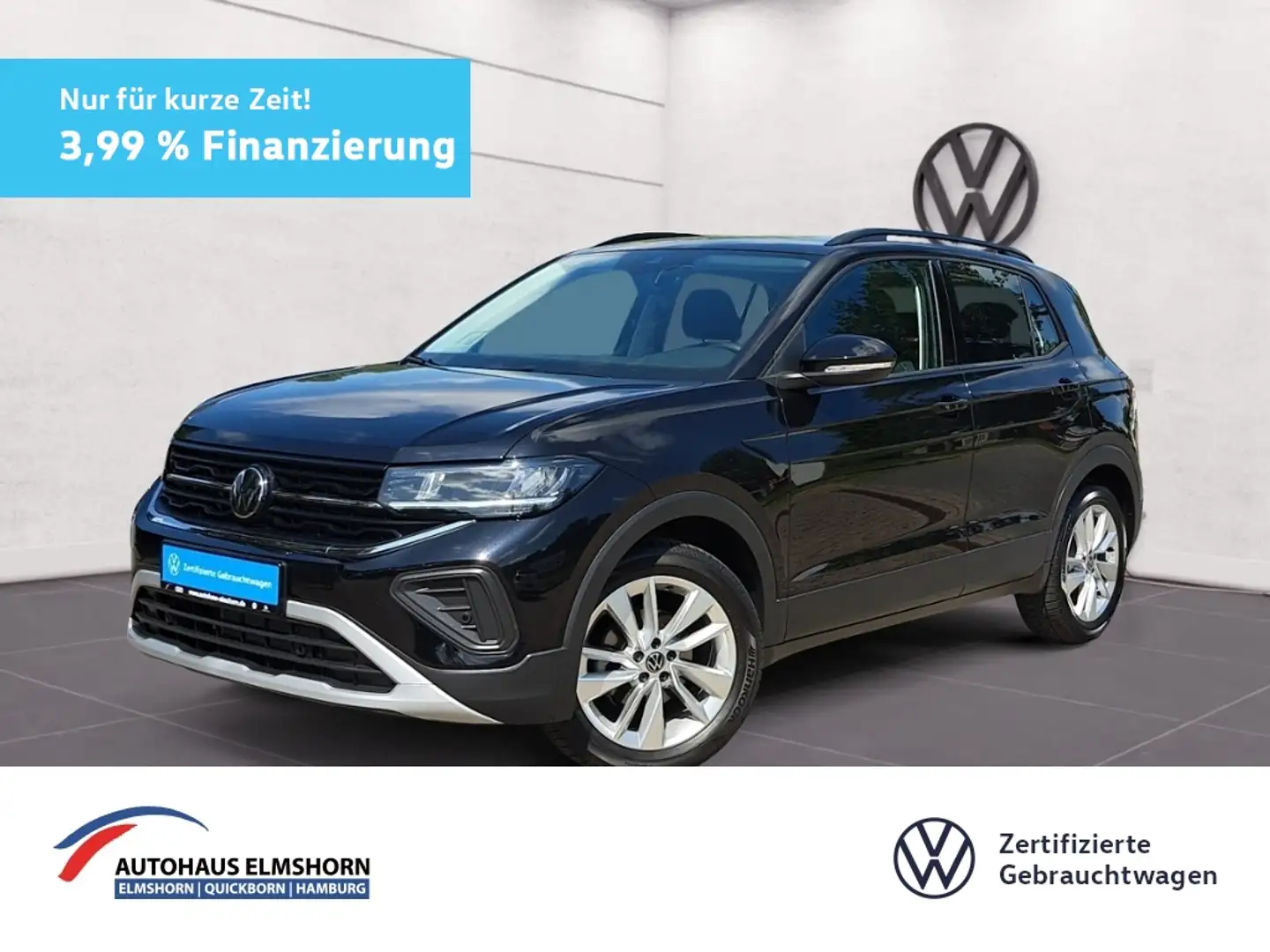 Volkswagen T-Cross Life 1.0 TSI DSG NAV APP 5J-GARAN LED GJ-REIF ACC Schwarz - 1