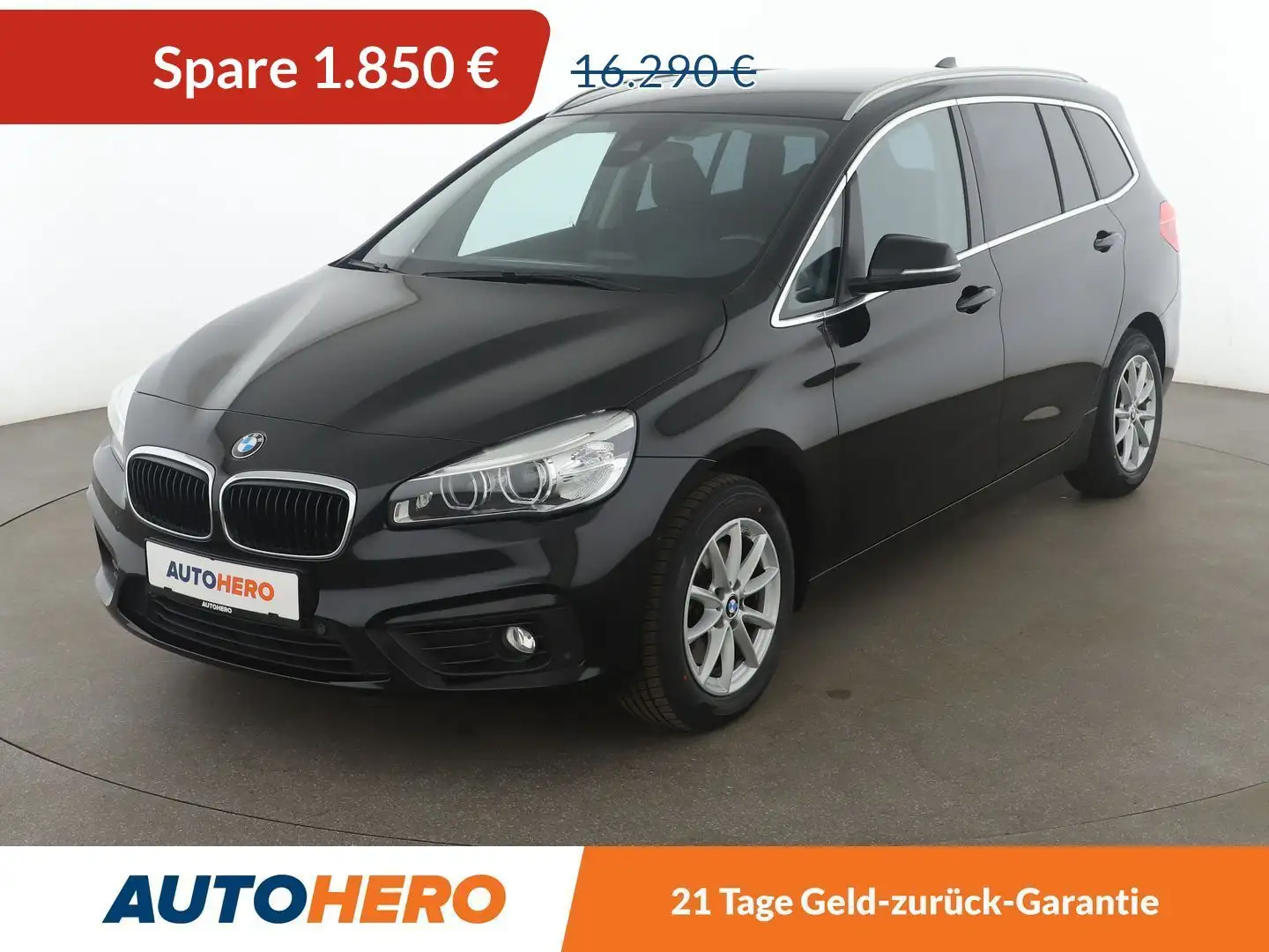 BMW 218 218i Gran Tourer Advantage Aut.*NAVI*LED*TEMPO* Schwarz - 1