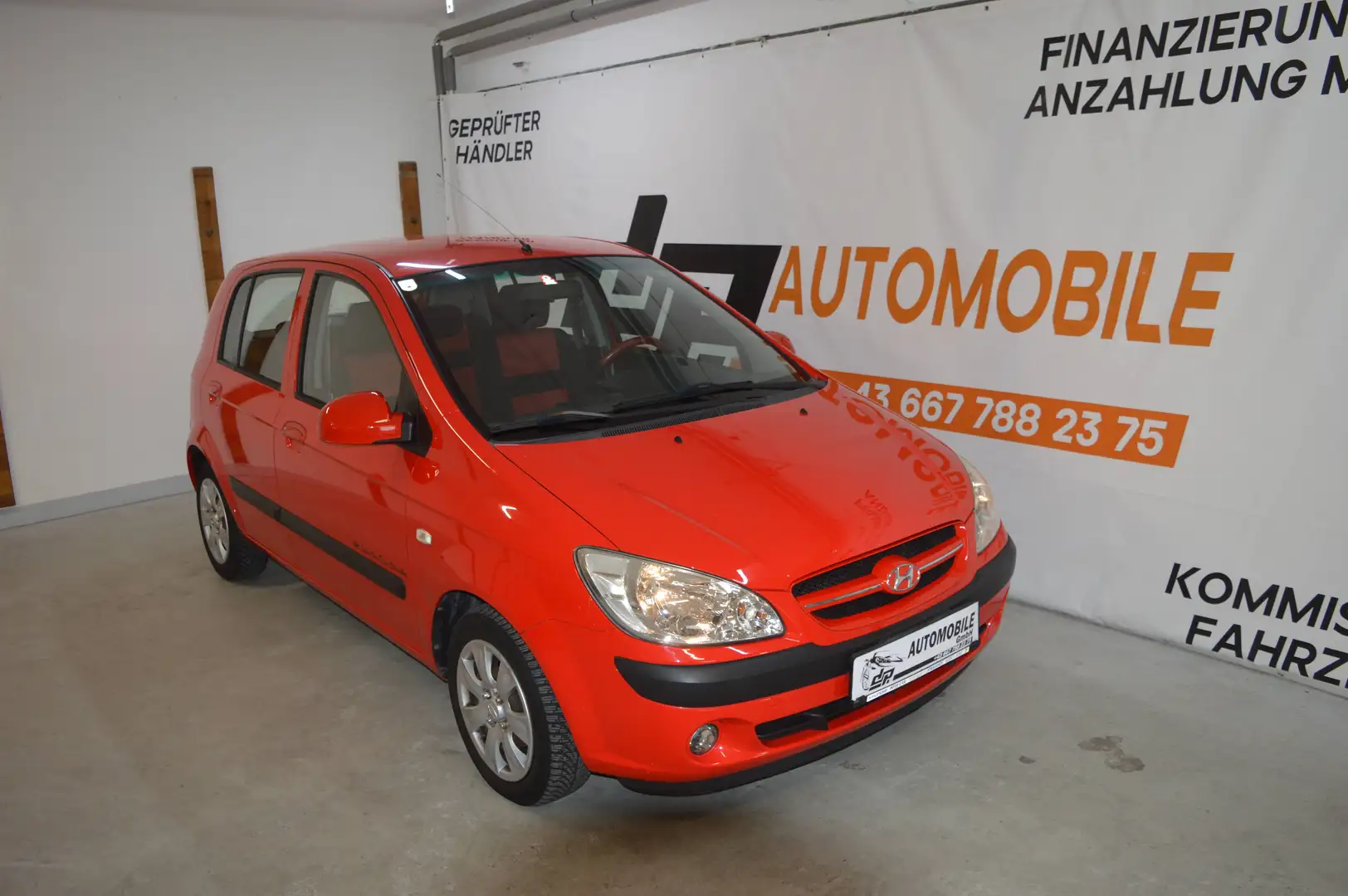 Hyundai Getz 1,1 **neues Pickerl**2. Besitz**Kredit mög** Rot - 1
