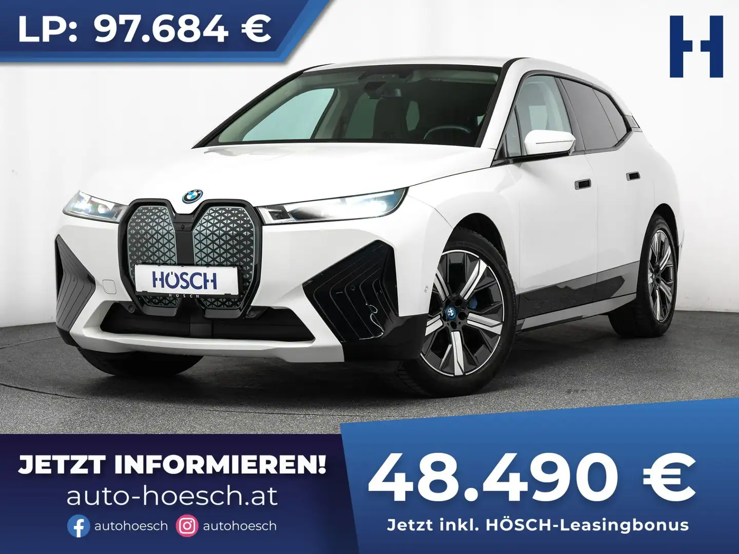 BMW iX xDrive40 SPORT MASSAGE 21" LASER H&K SITZKLIMA Weiß - 1