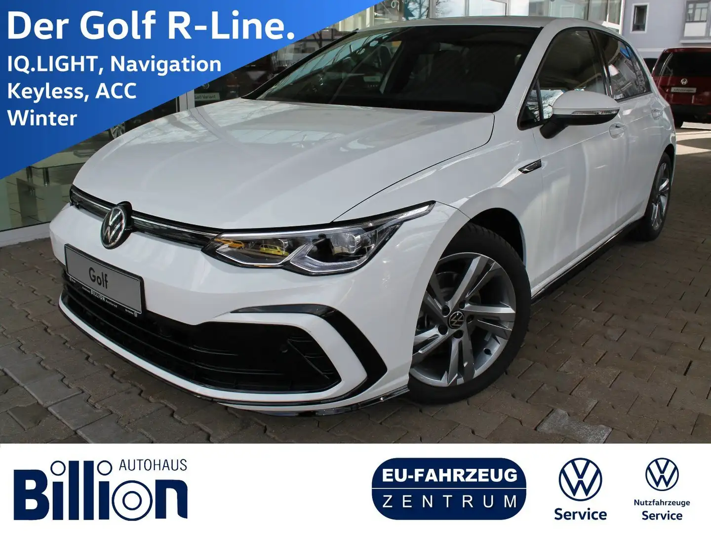 Volkswagen Golf VIII 1.5 eTSI OPF DSG R-Line // IQ.LIGHT Bianco - 1