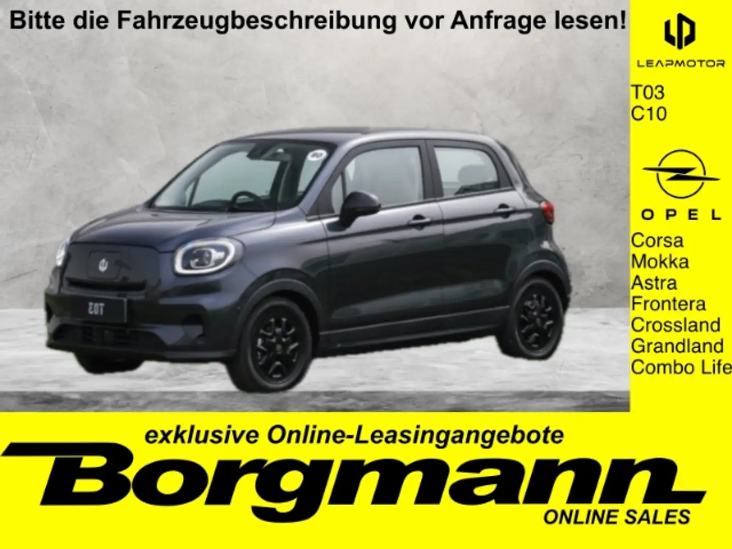 Leapmotor T03 NAVI - PANORAMA - KAMERA - LAGERWAGEN Gri - 1