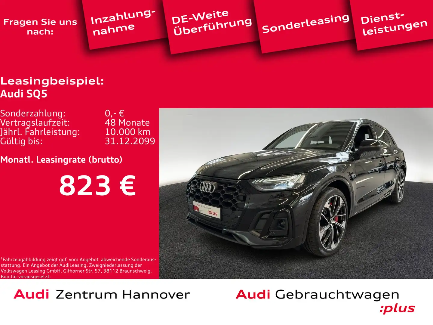 Audi SQ5 3.0 TDI qu. Standh. Head-Up Matrix AHK B&O Noir - 1