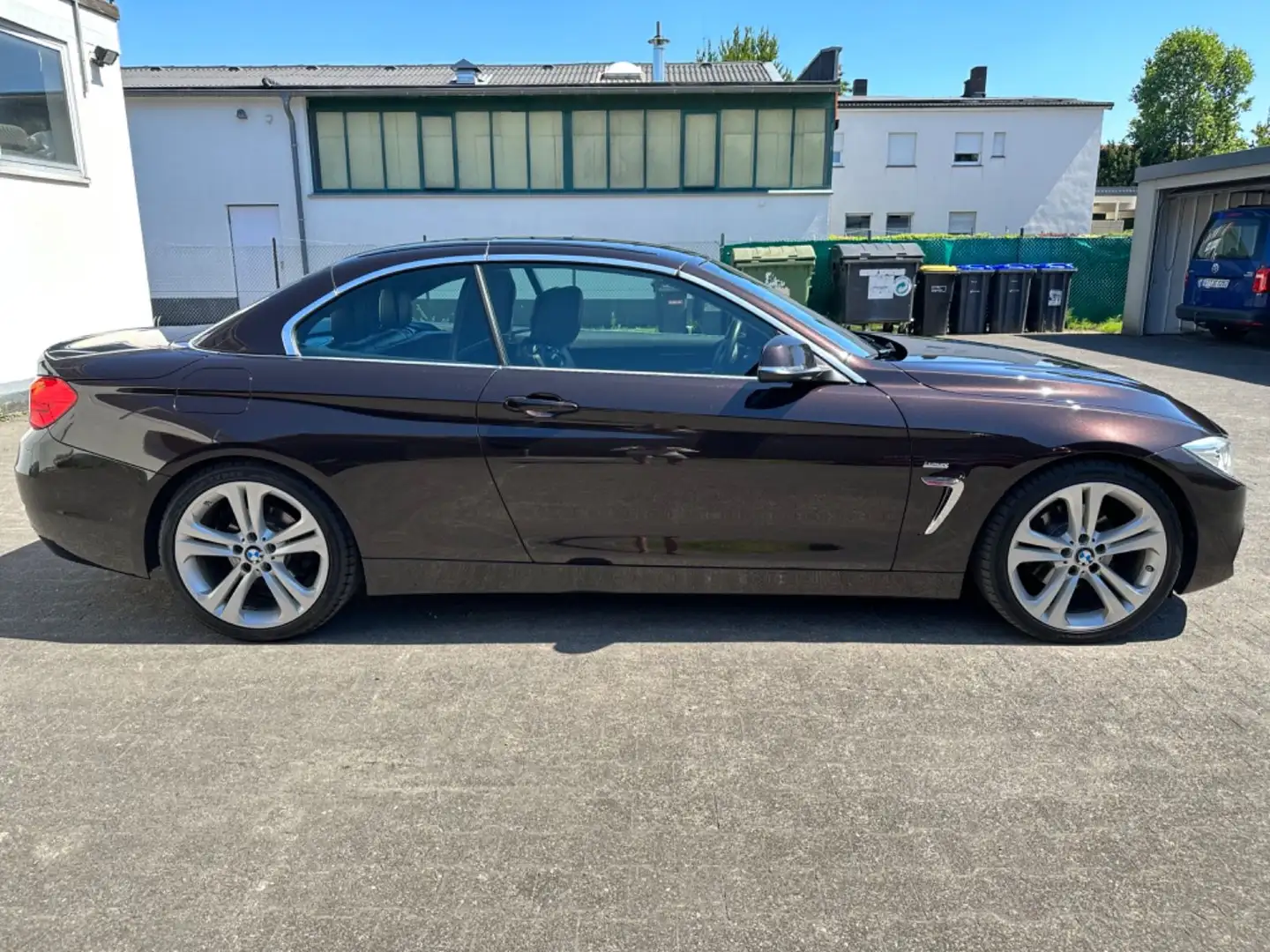 BMW 420 d Cabrio Luxury Line HUD|R.KAM|TEMPO|LED|AHK Braun - 2