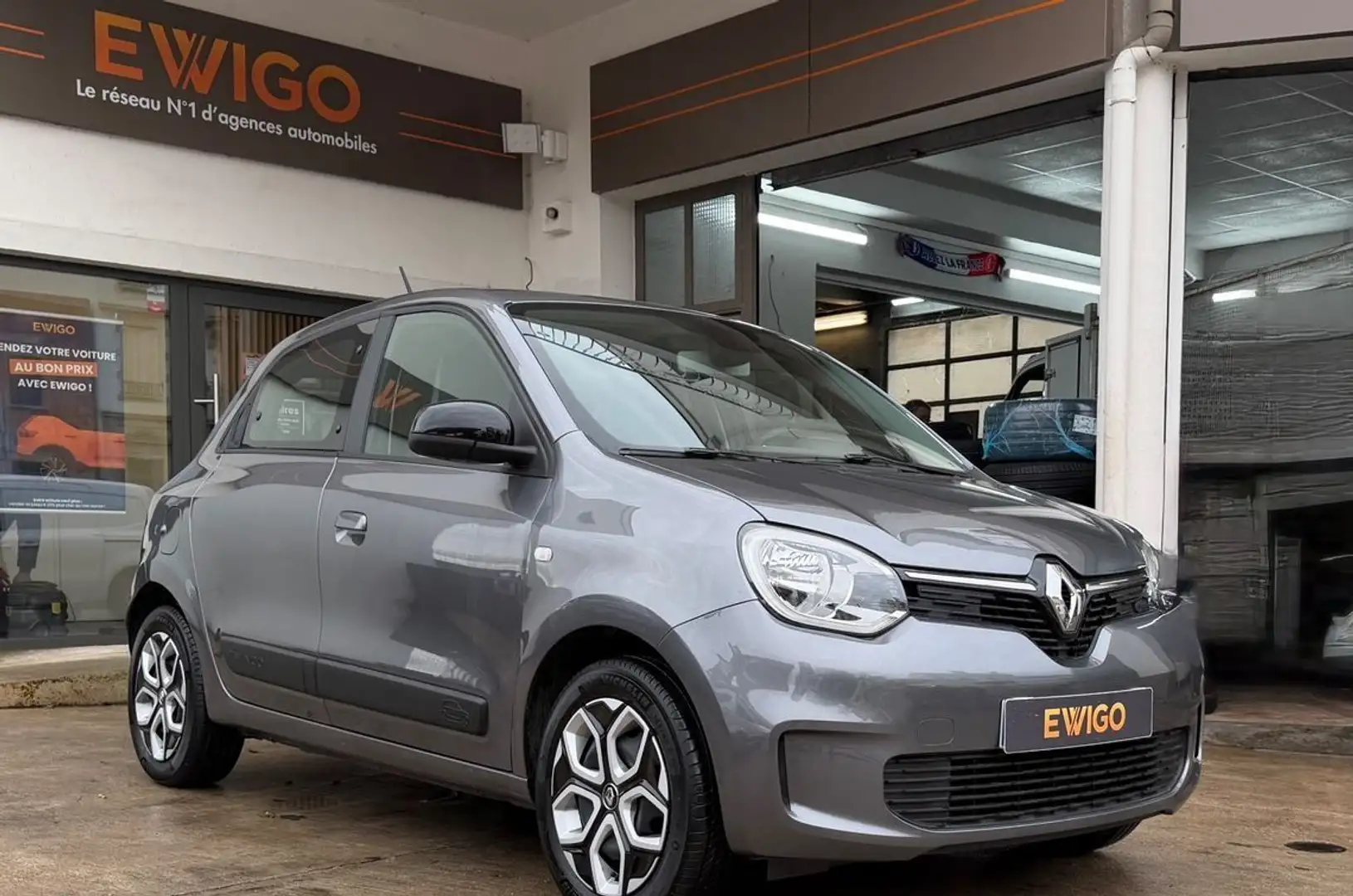 Renault Twingo 1.0 sce 65 equilibre + carplay Gris - 1