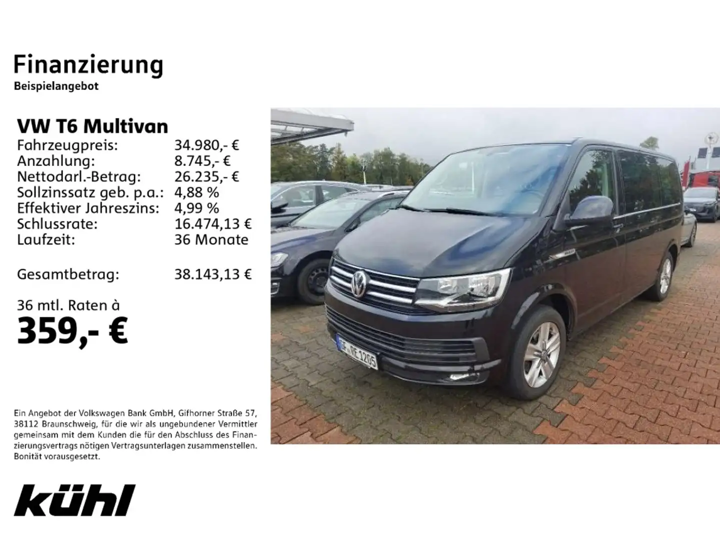 Volkswagen T6 Multivan 2.0 TDI DSG Comfortline Kamera/Navi/ Noir - 2