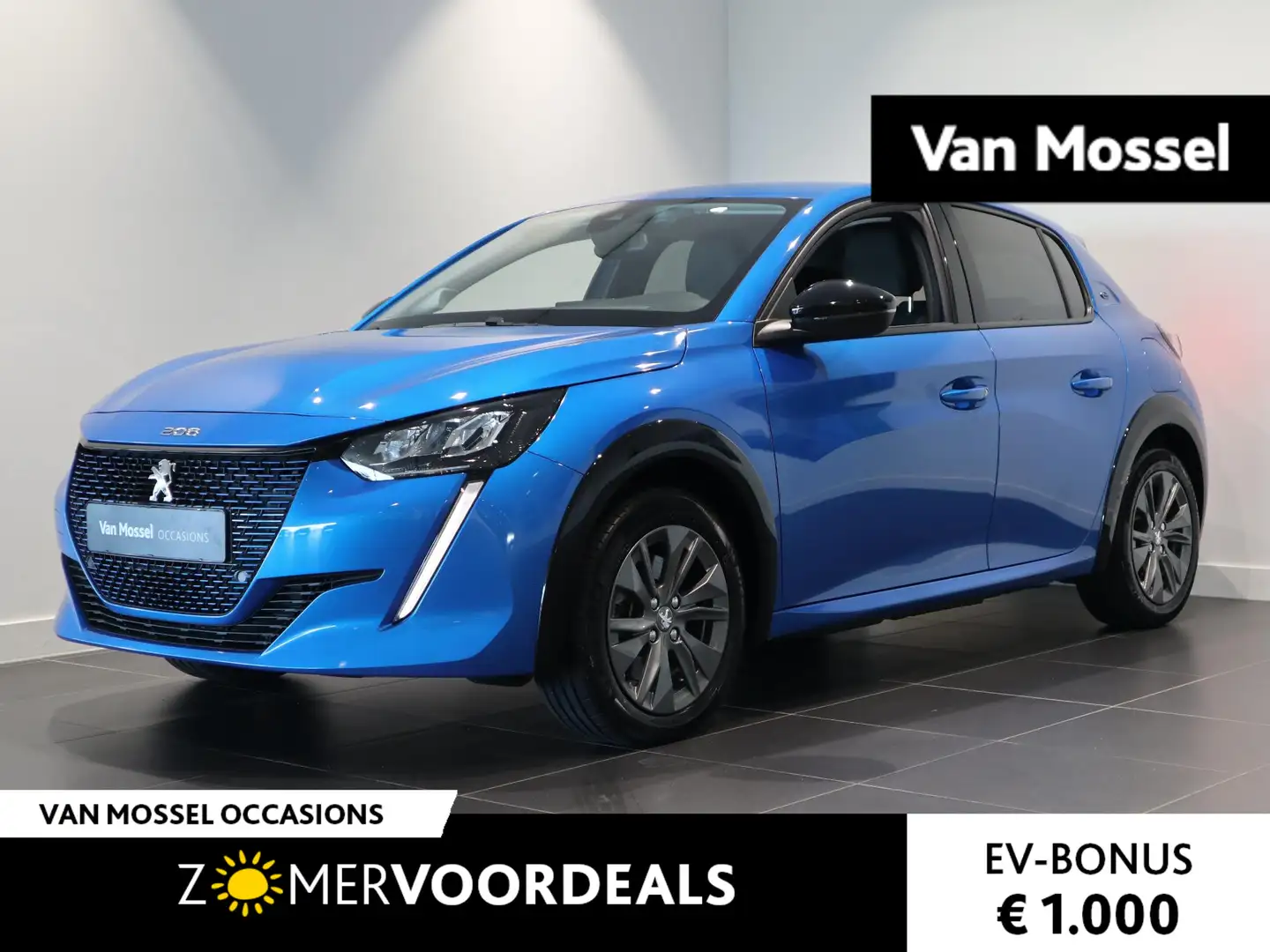 Peugeot e-208 Allure CLIMA - CARPLAY/ANDROID AUTO - 16" LMV! Bleu - 1