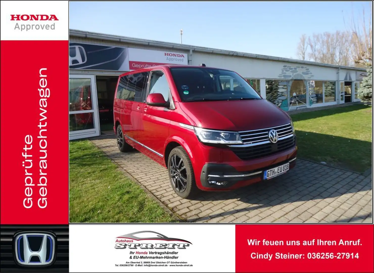 Volkswagen T6.1 Multivan DSG Kurz 4MOTION Generation Six Червоний - 1