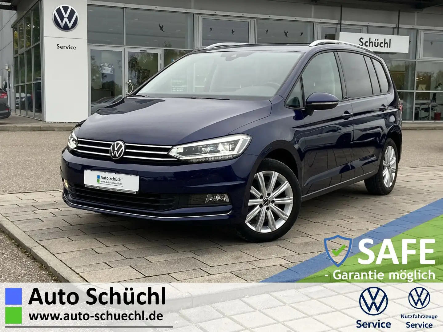 Volkswagen Touran 1.5 TSI United NAVI+LED+AHK+APP-CONNECT+S Blau - 1
