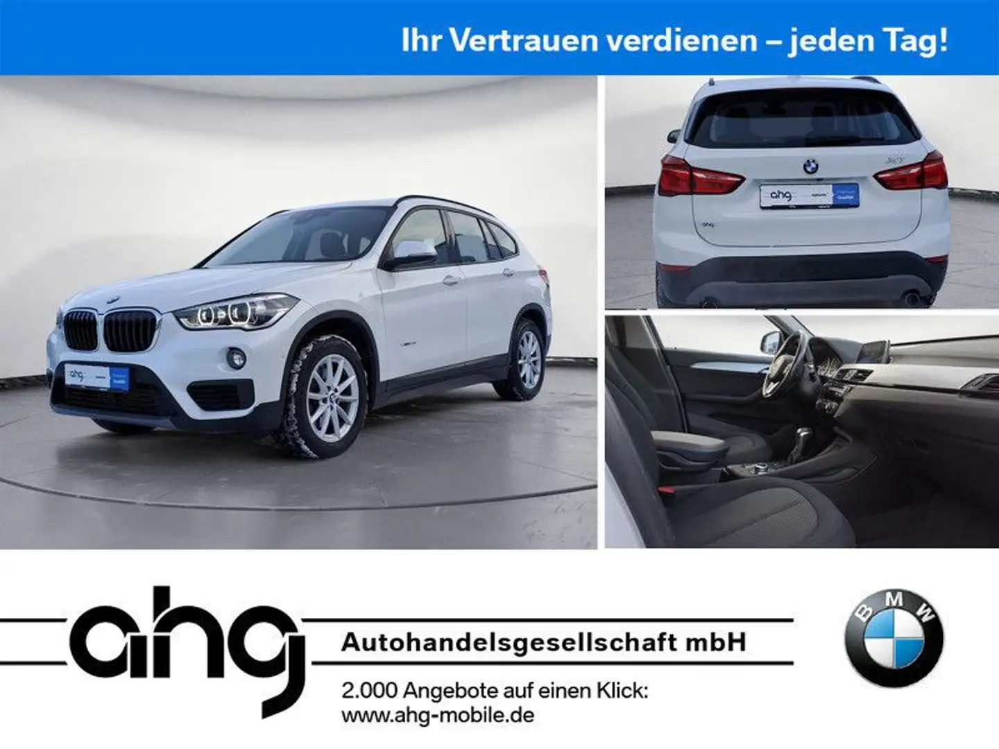 BMW X1 xDrive20i Steptronic AHK Rückfahrkamera Weiß - 1