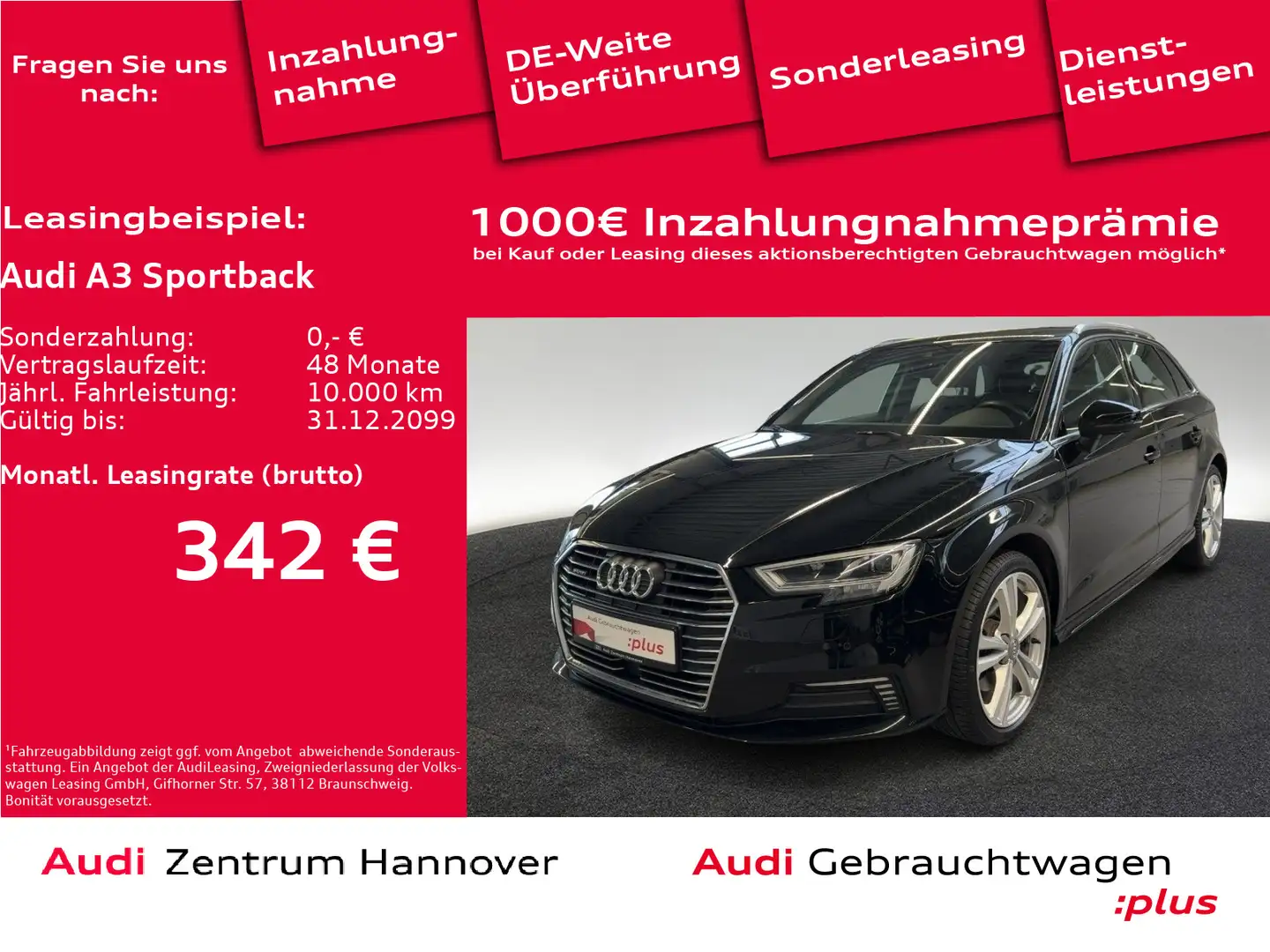 Audi A3 e-tron design 40 ACC Teilleder DAB Schwarz - 1