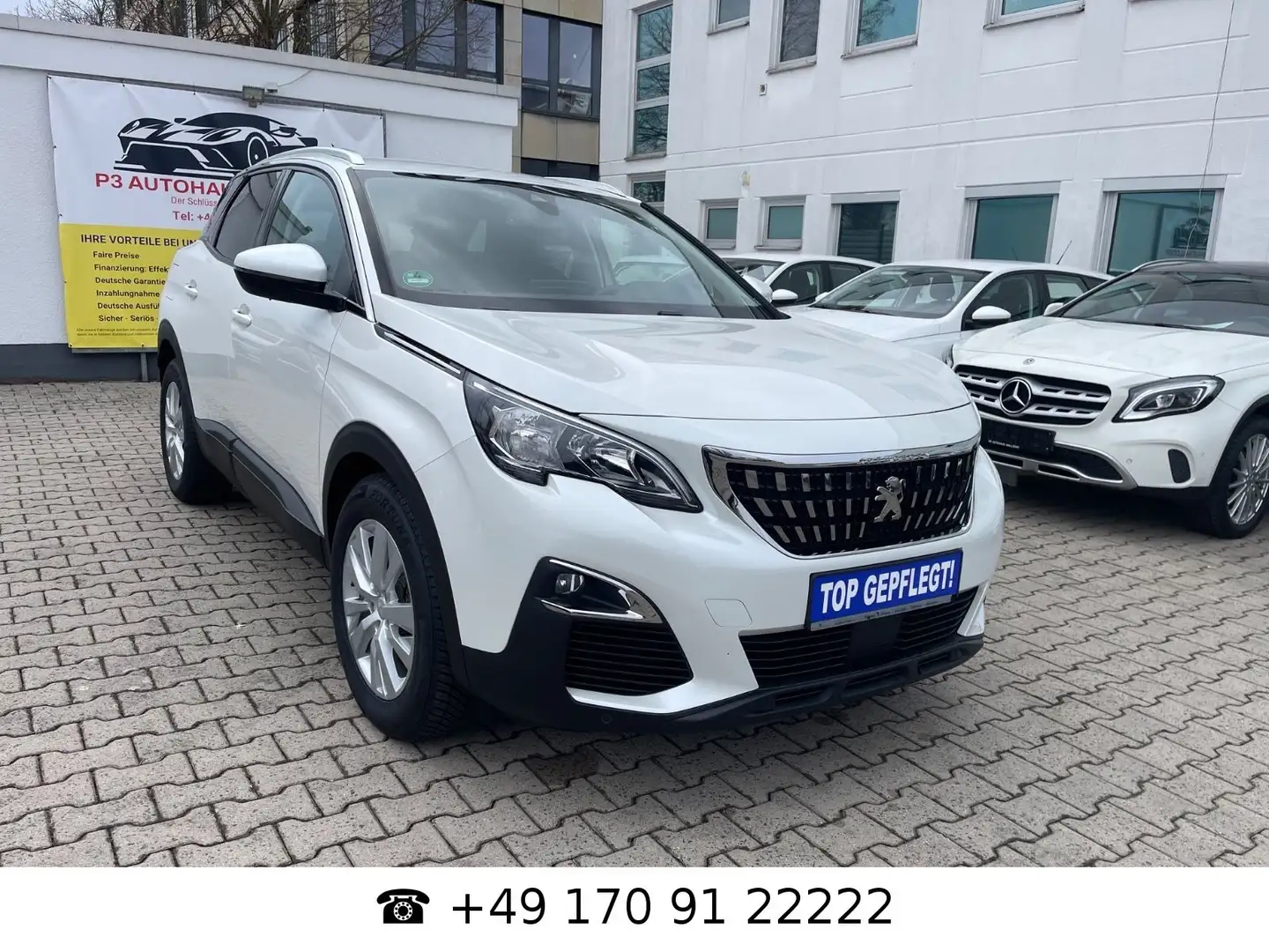 Peugeot 3008 Active*GARANTIE*LED*KAM*SCHECKHEFT*STS*HU Blanc - 1