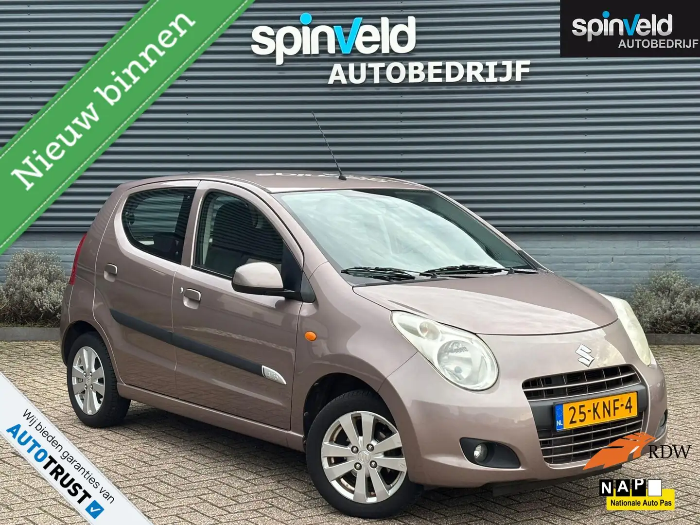 Suzuki Alto 1.0 Exclusive BJ`10 NAP NL Dealer ond. Airco Brun - 1