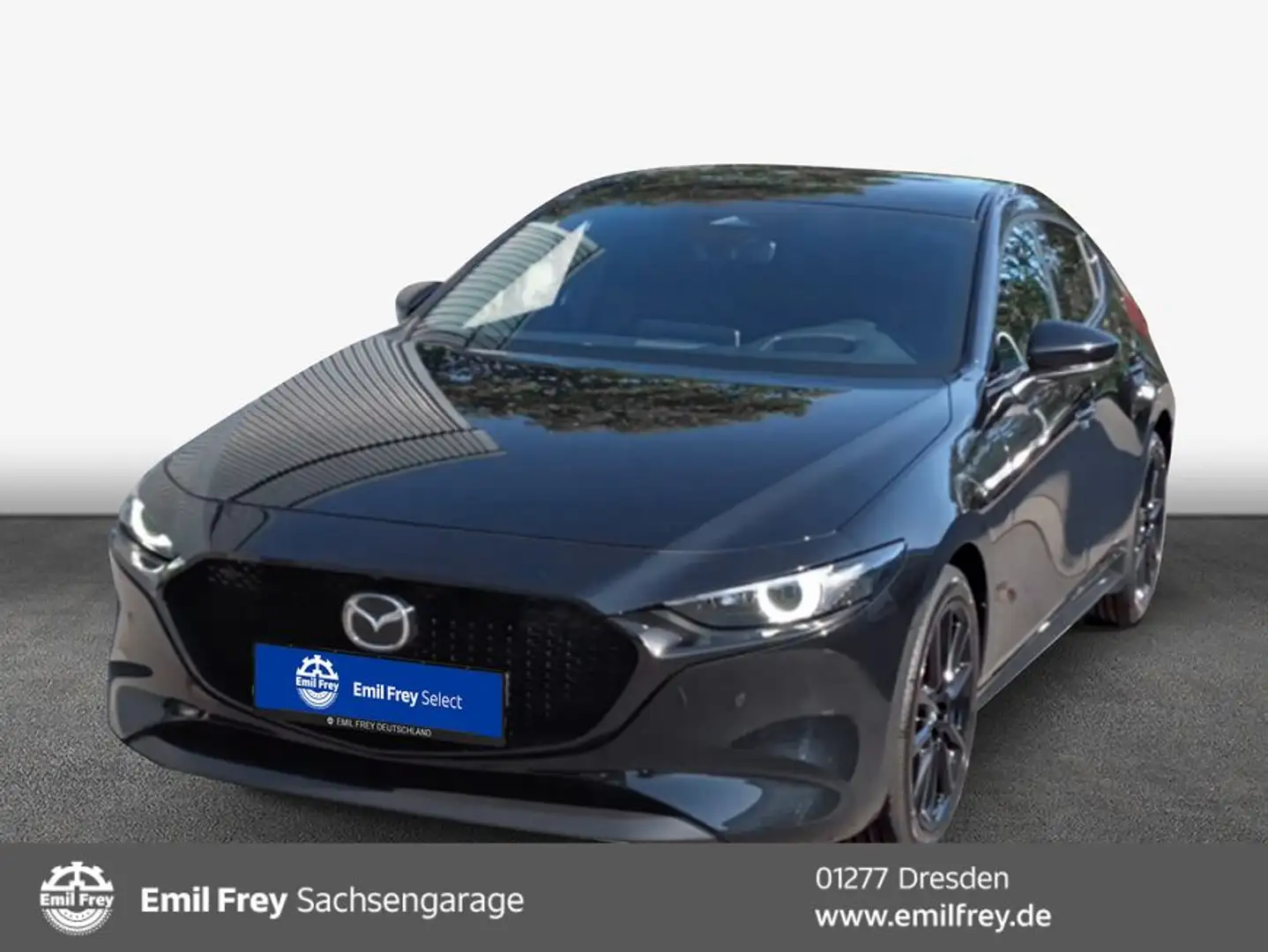 Mazda 3 e-SKYACTIV-X 186 M HYBRID Aut. EXCLUSIVE-LINE Schwarz - 1