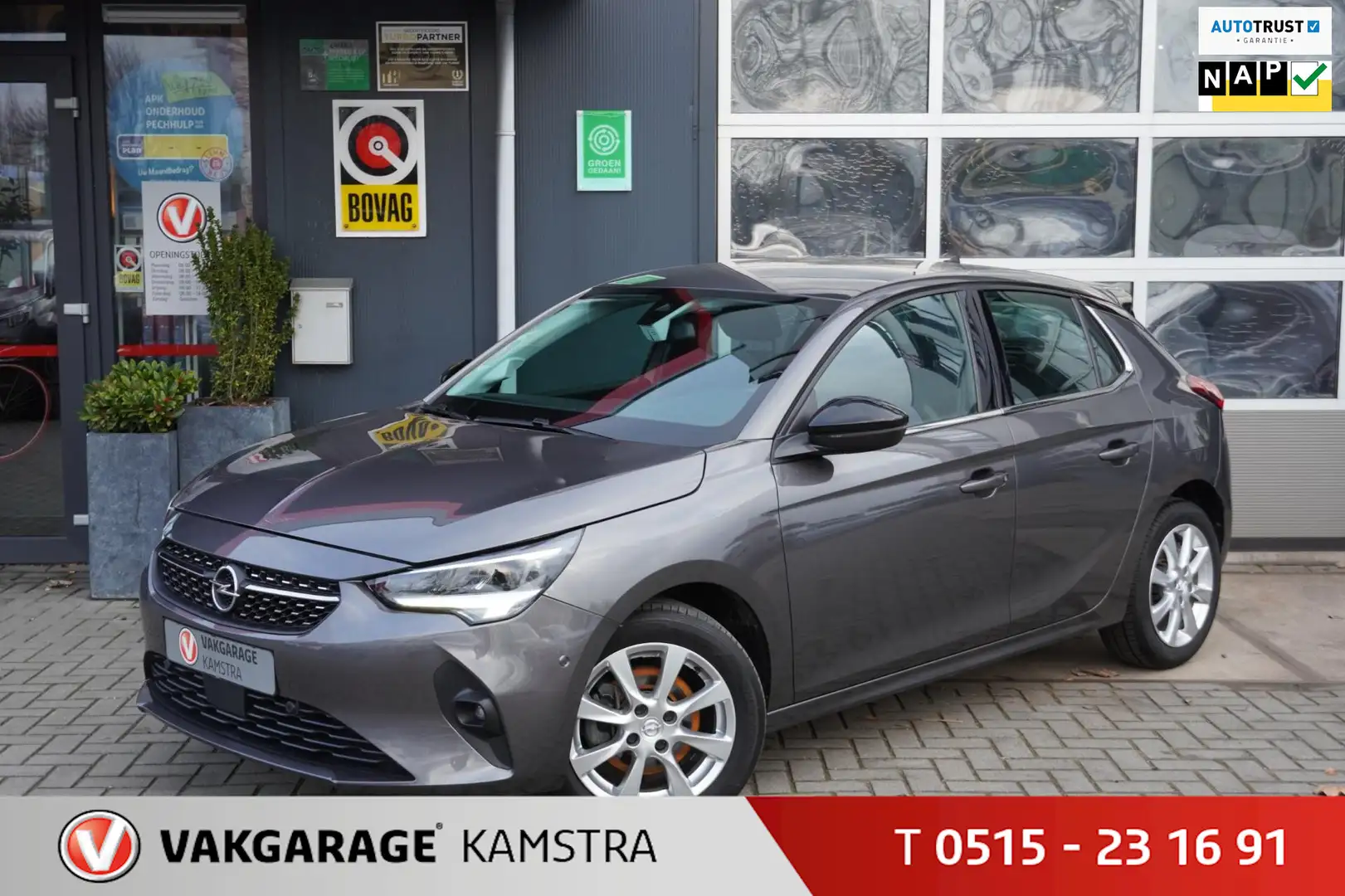 Opel Corsa 1.2 Elegance Autom. NAP DAB+/Airco/Cruise/AA+ACP Gris - 1