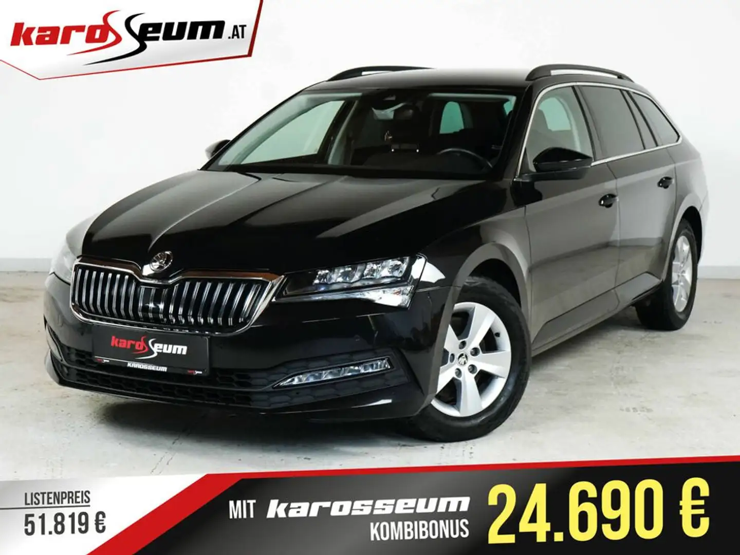 Skoda Superb Ambition Aut. | WIE NEU | Standheizung Schwarz - 1