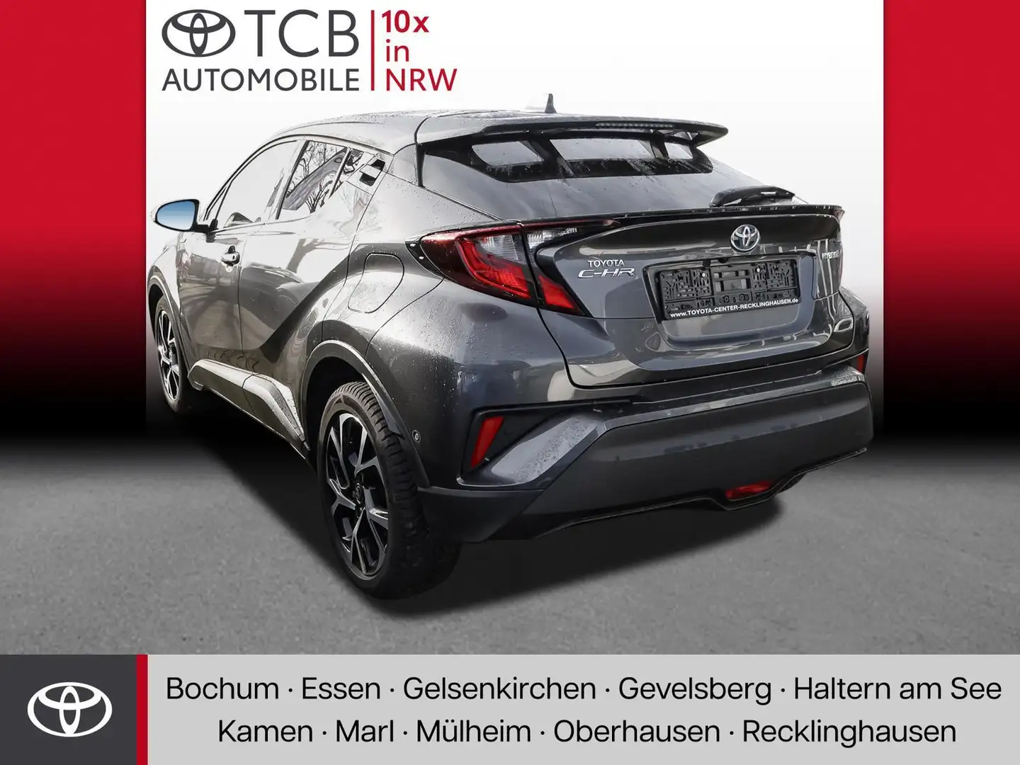 Toyota C-HR 1.8 Hybrid Team D SHZ KAMERA KLIMA ALU BT DAB LED Gris - 2