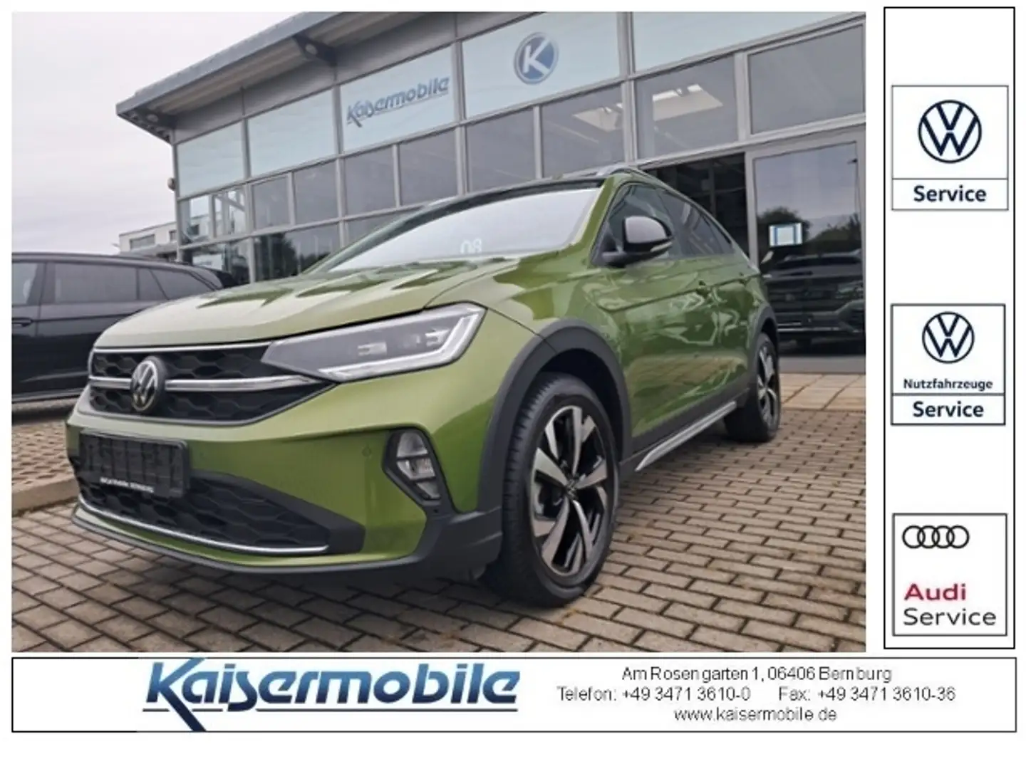 Volkswagen Taigo 1.0 TSI Style +MATRIX-LED+DSG+ KLIMA LED ALU Grün - 1
