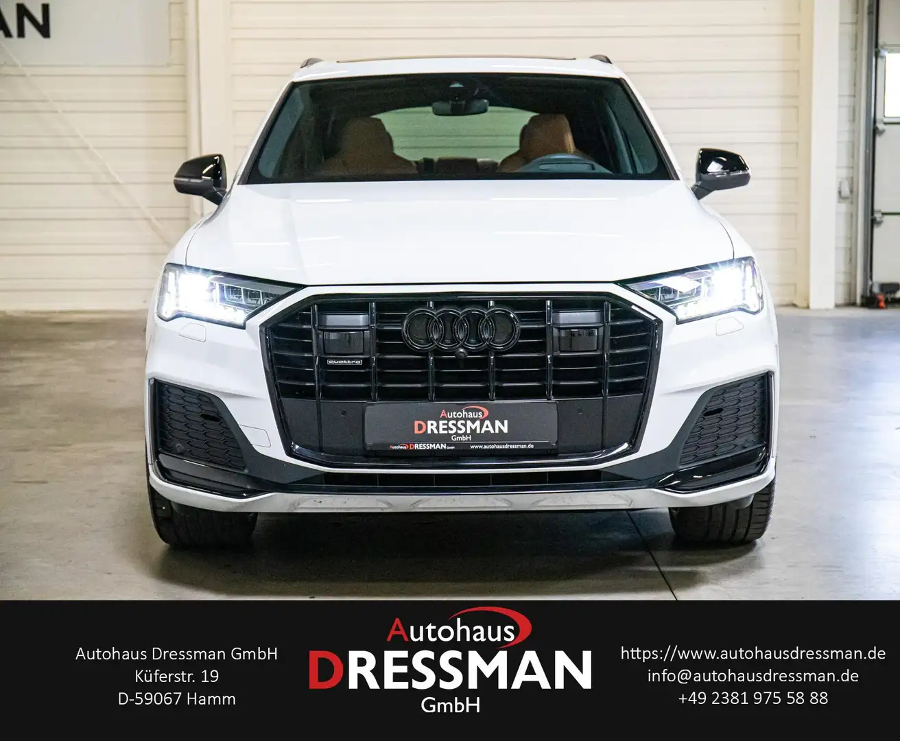 Audi Q7 50 TDI Q. S LINE MATRIX PANO B&O ADVANCED HuD Blanc - 2