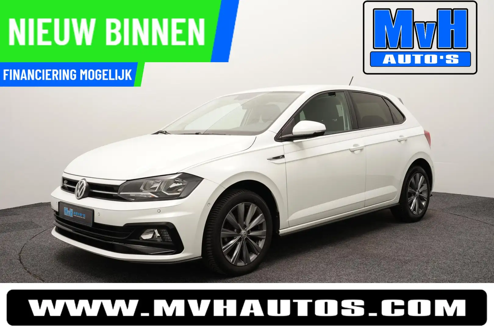 Volkswagen Polo 1.0 TSI R-Line|DSG|ACC|CLIMA|CARPLAY|ORG.NL Blanc - 1
