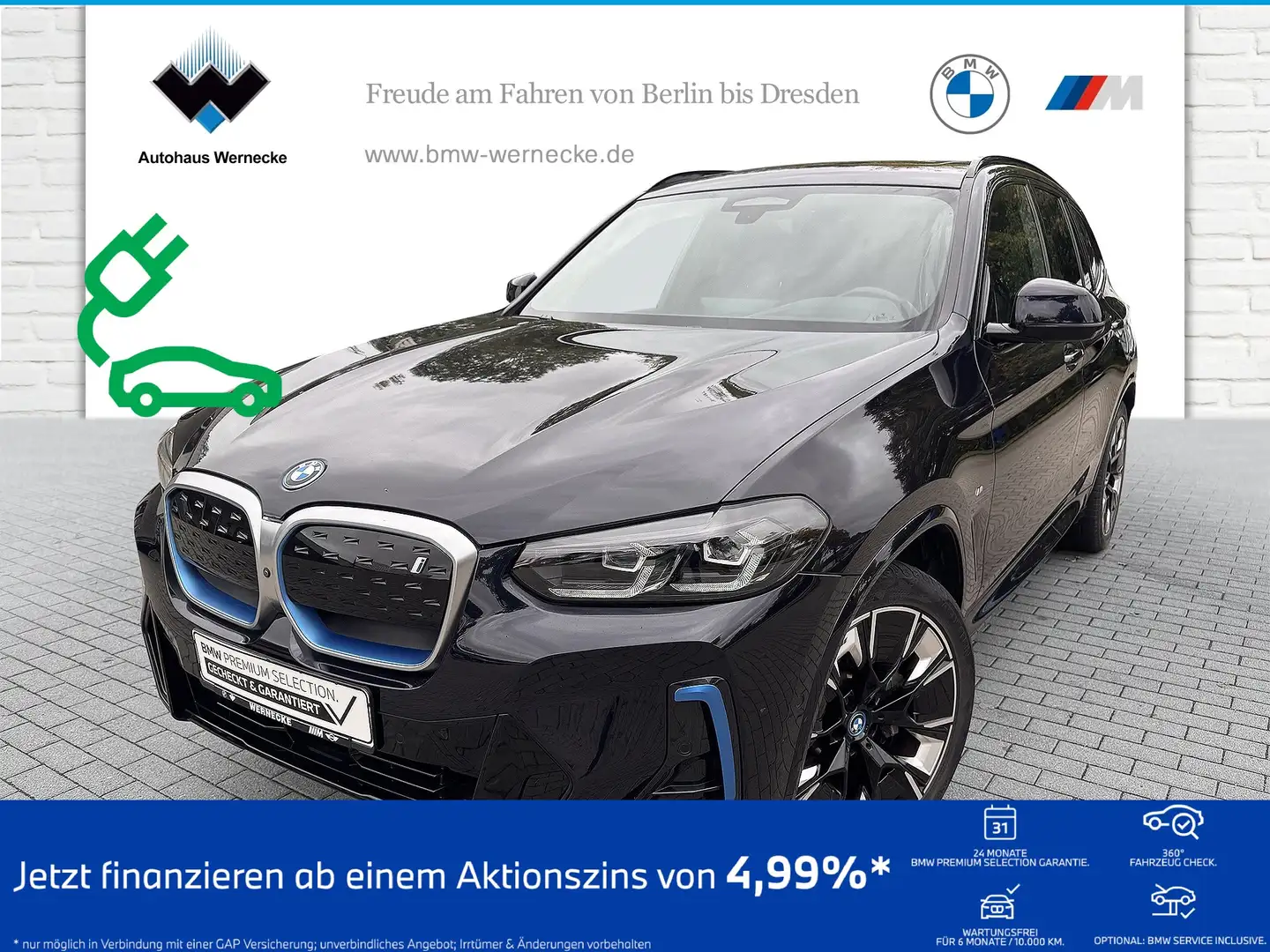 BMW iX3 M Sport Gestiksteuerung Head-Up HK HiFi DAB Zwart - 1