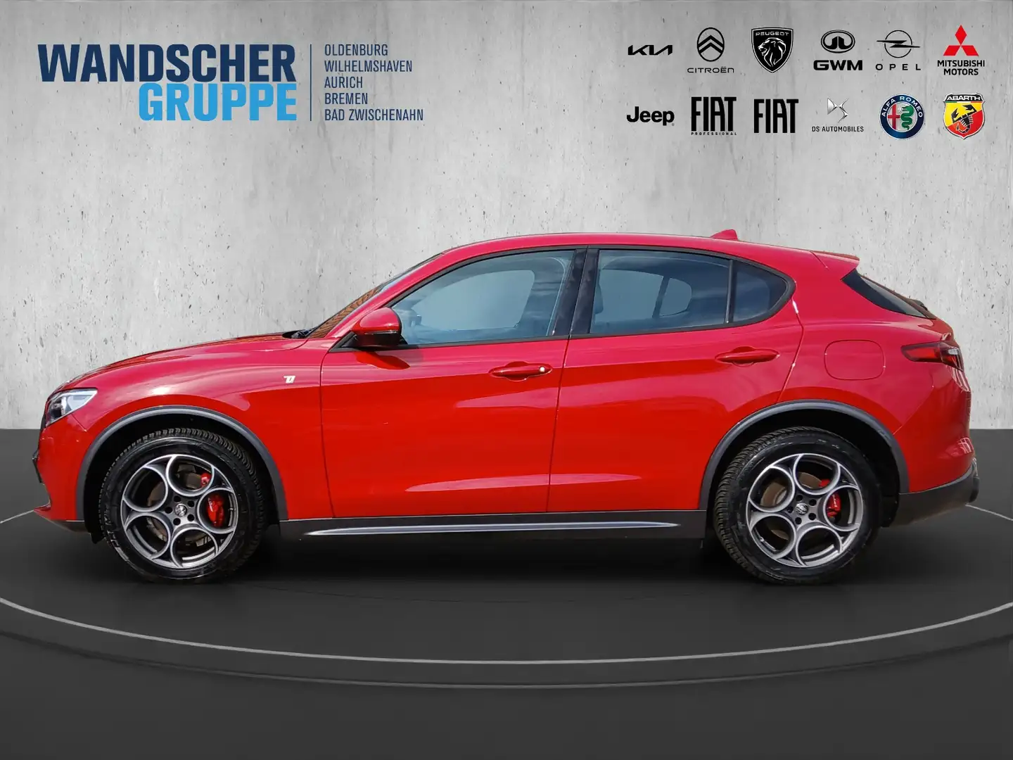 Alfa Romeo Stelvio Ti Q4 2.0 Turbo 16V +KeyLess+Kam.+SHZ Rot - 2