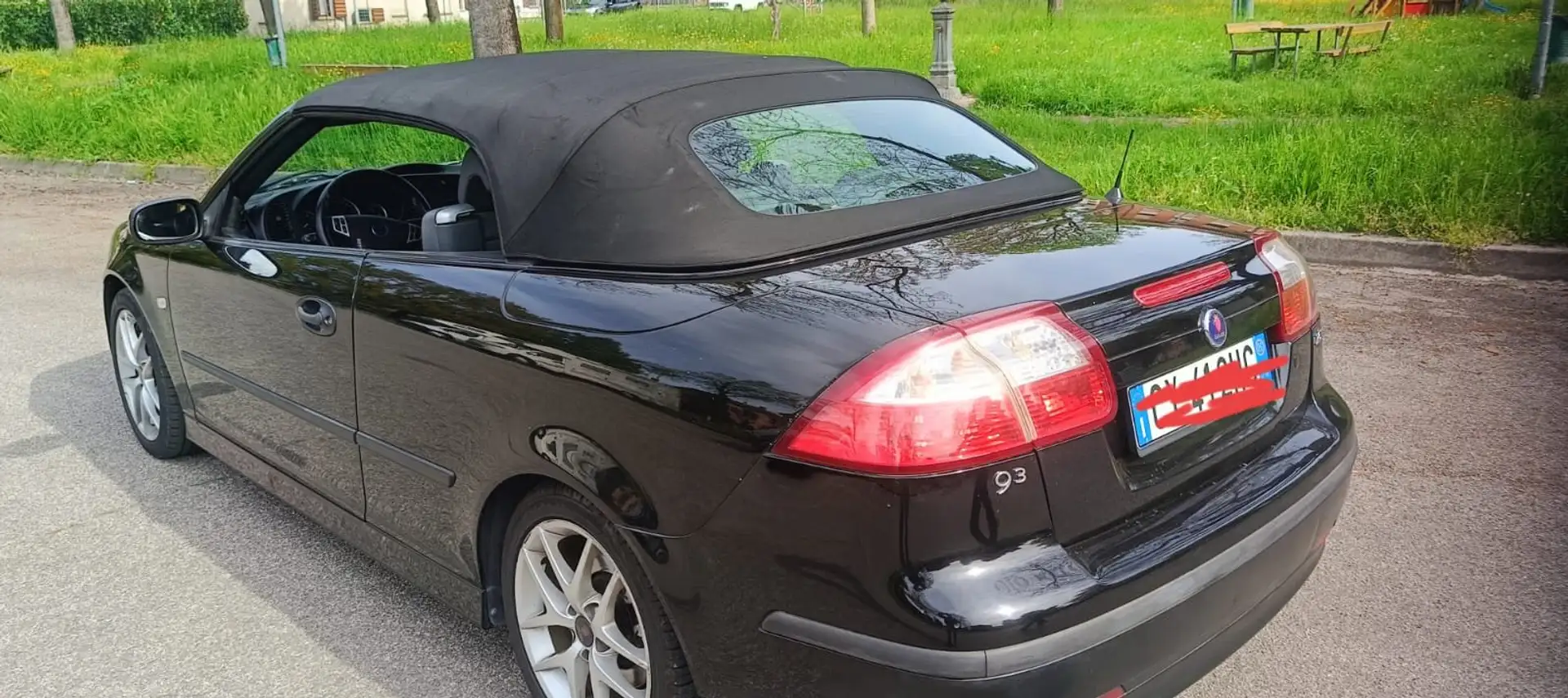 Saab 9-3 9-3 Cabrio 2.0 TURBO AEREO 209CV! ASI! TRATTABILE! Nero - 2