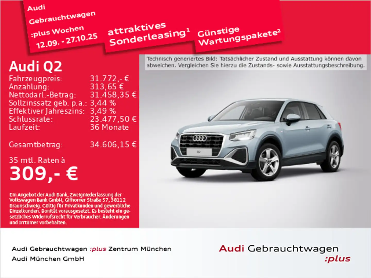 Audi Q2 35 TFSI S tronic S line StdHzg/AHK/Navi+ Grau - 1