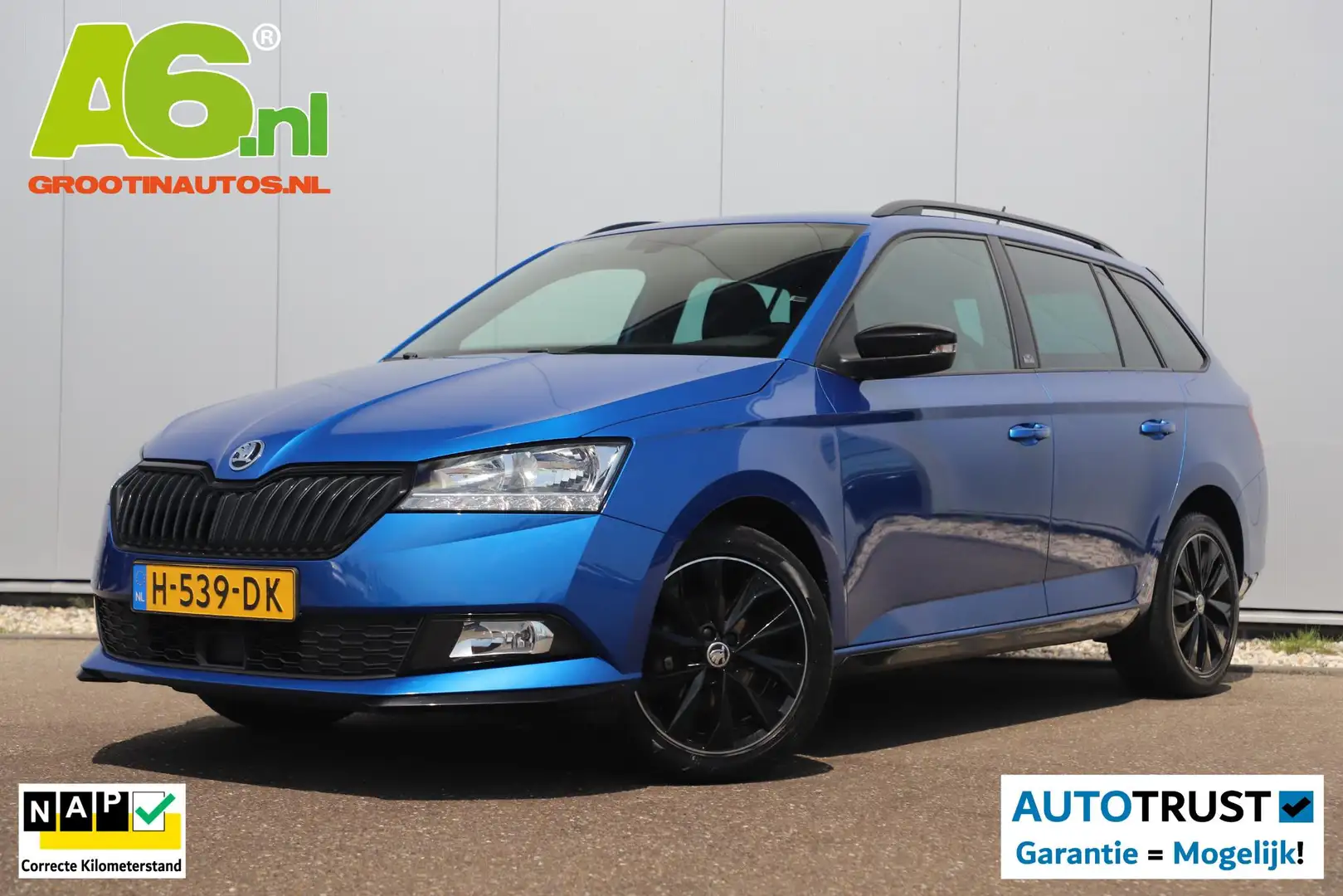 Skoda Fabia Combi 1.0 TSI Monte Carlo 95PK Trekhaak 16 inch LM Bleu - 1