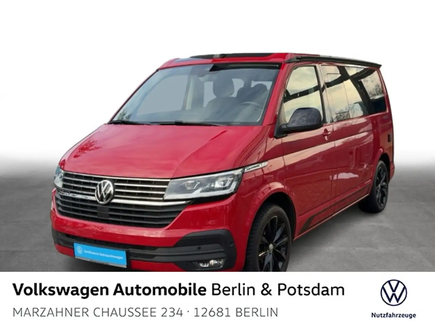 Volkswagen T6.1 California Beach Camper 2.0 TDI 4Motion LED Rot - 1