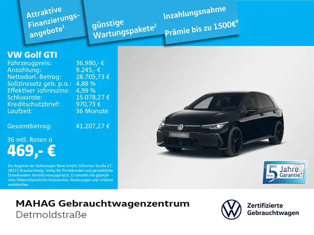 Volkswagen Golf VIII GTI 2.0 TSI BlackStyle LED+ AHK Navi P