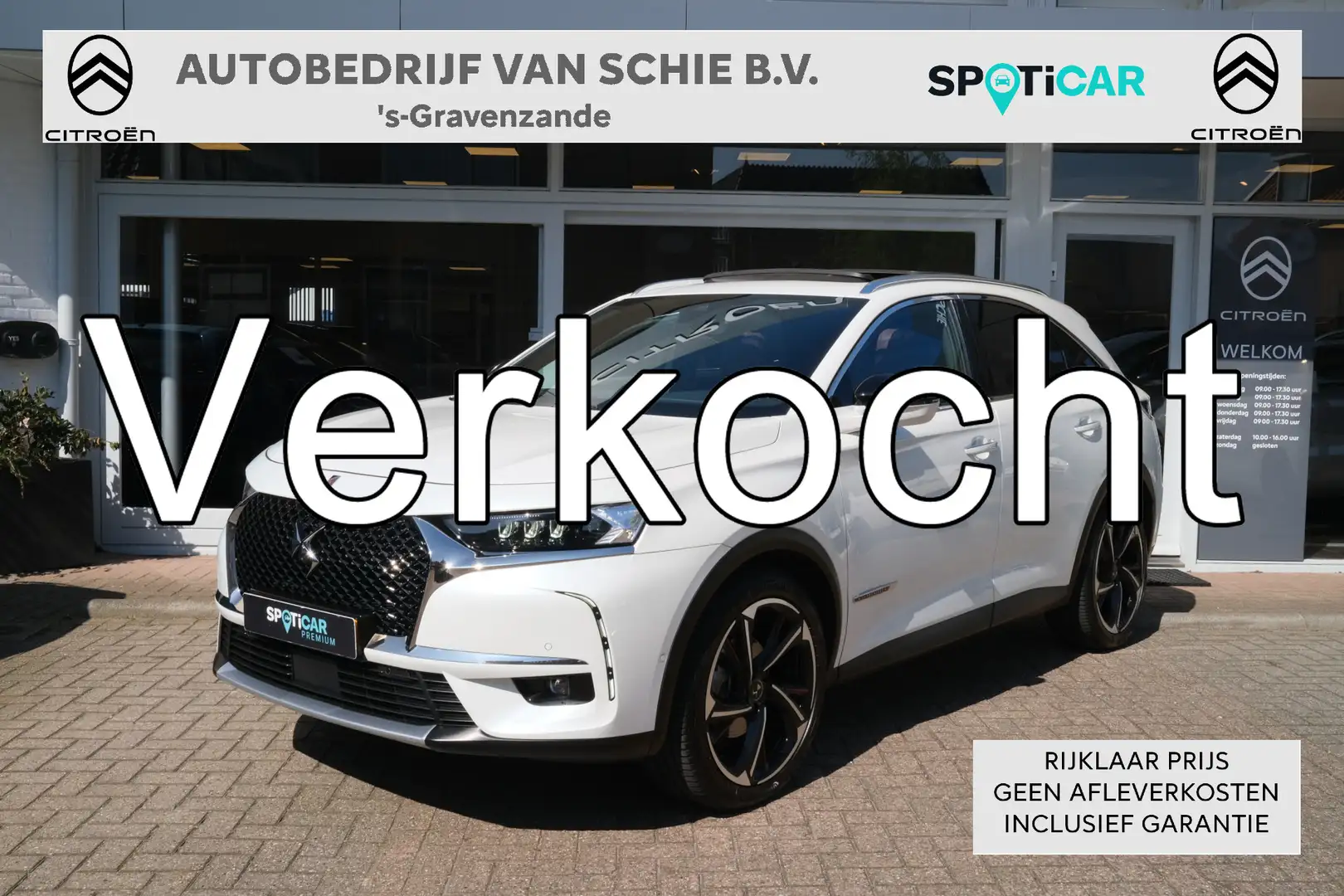 DS Automobiles DS 7 Crossback PT 225 Automaat-8 'La Première' Nappa | Panoramada Wit - 1