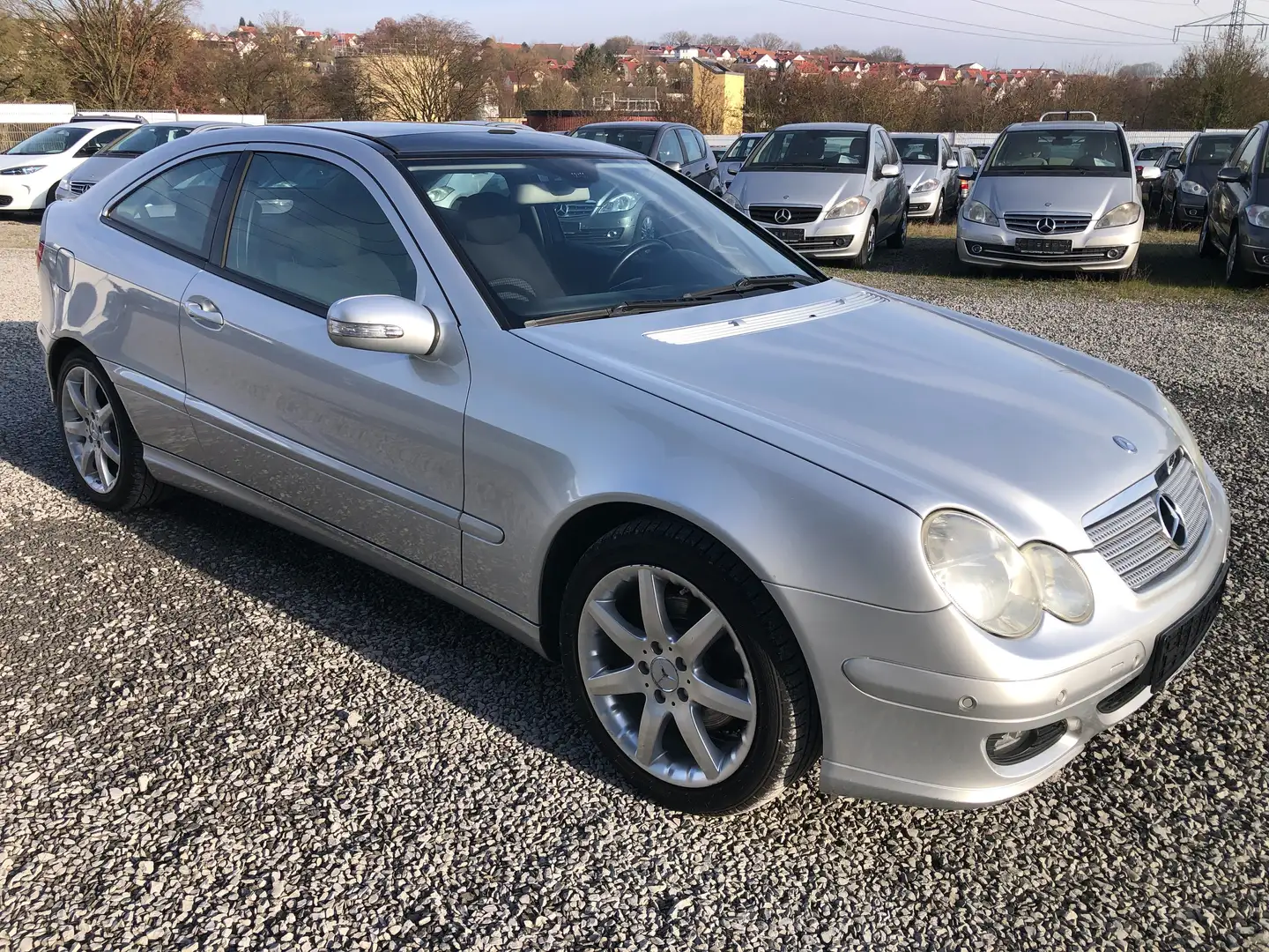 Mercedes-Benz CL 230 V6 6-Gang*Panoramadach*Sport-Paket*PTS*SHZ*3.Hand* Silber - 2