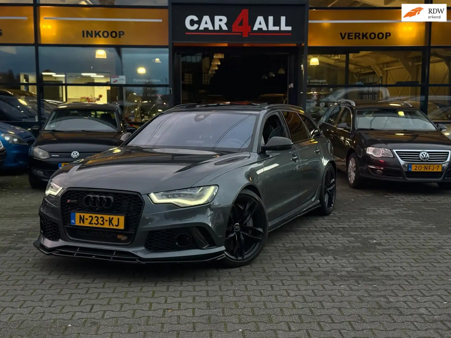 Audi RS6 Avant 4.0 TFSI RS 6 quattro 920PK/KERAMISCH/MASSAG Gris - 1