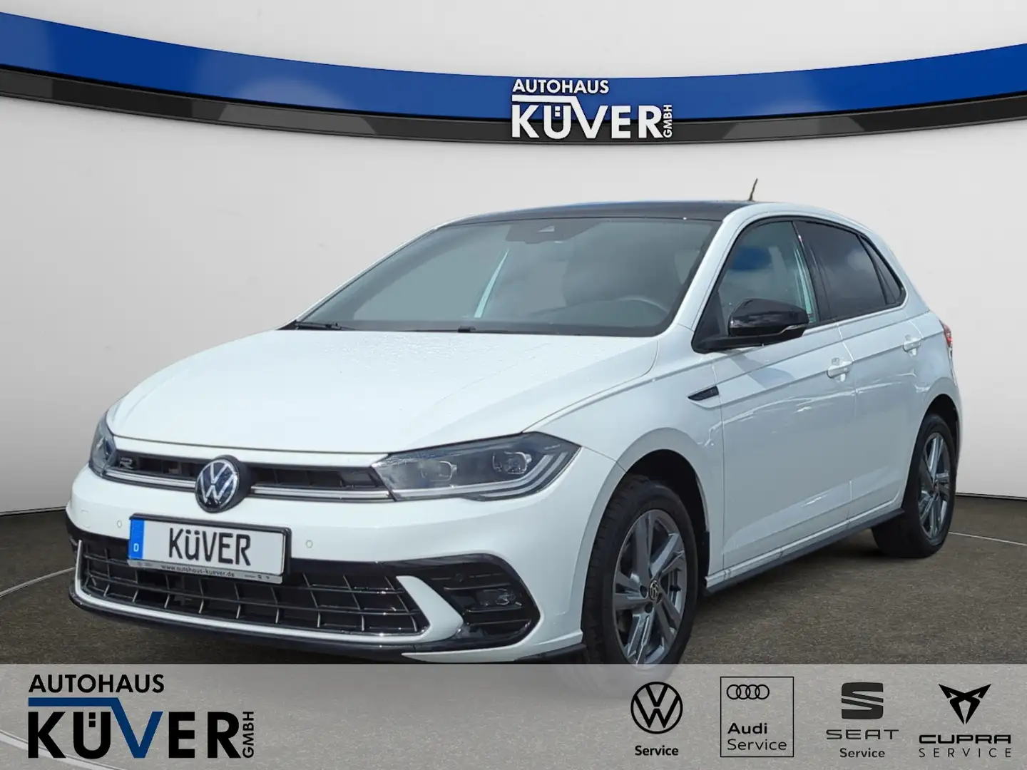 Volkswagen Polo R-Line 1,0 TSI DSG ACC+Matrix+Shzg.+IQ+16´´ Weiß - 1