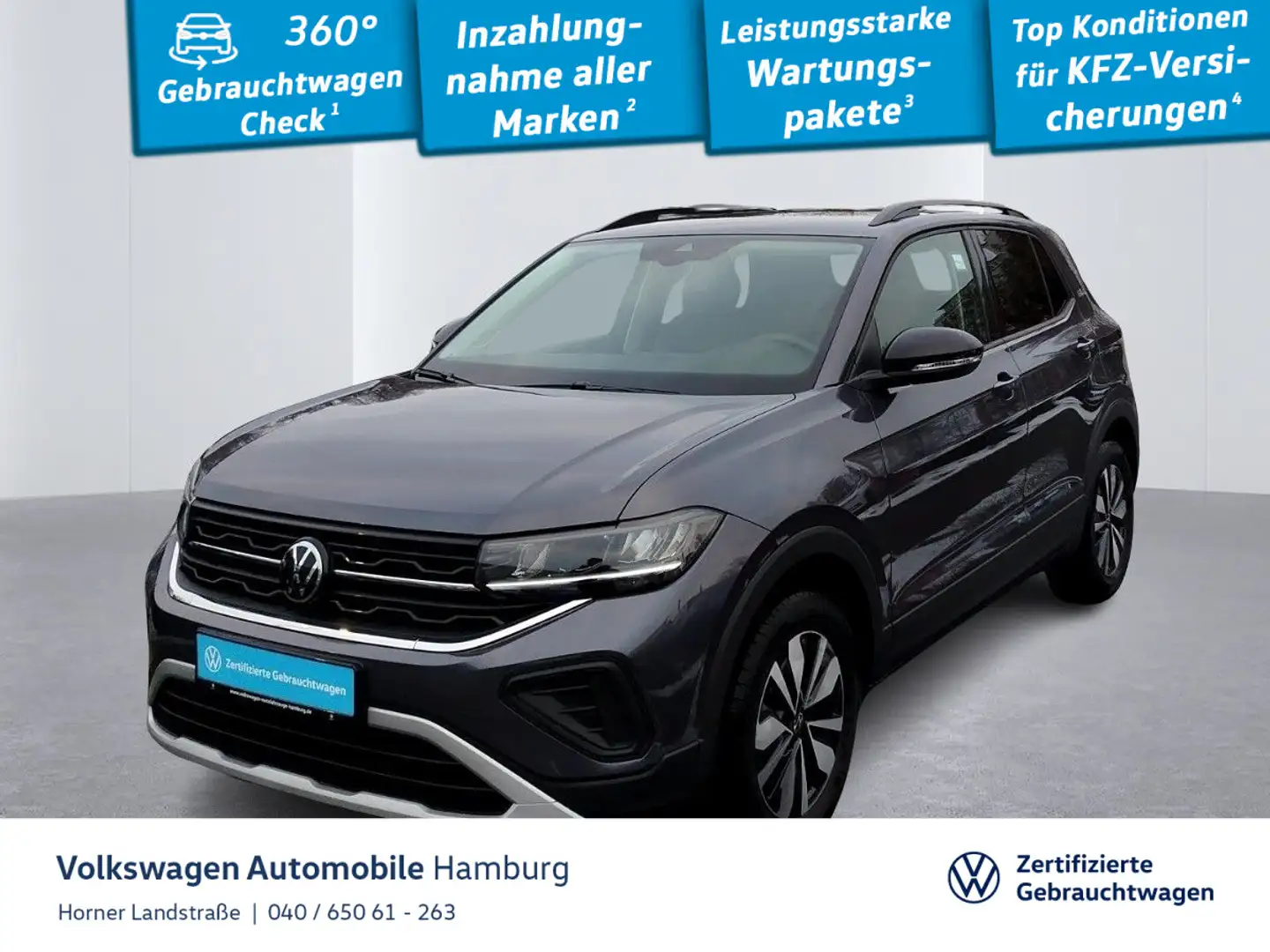 Volkswagen T-Cross Goal 1.0TSI ACC Navi Sitzheizung CarPlay Grau - 1
