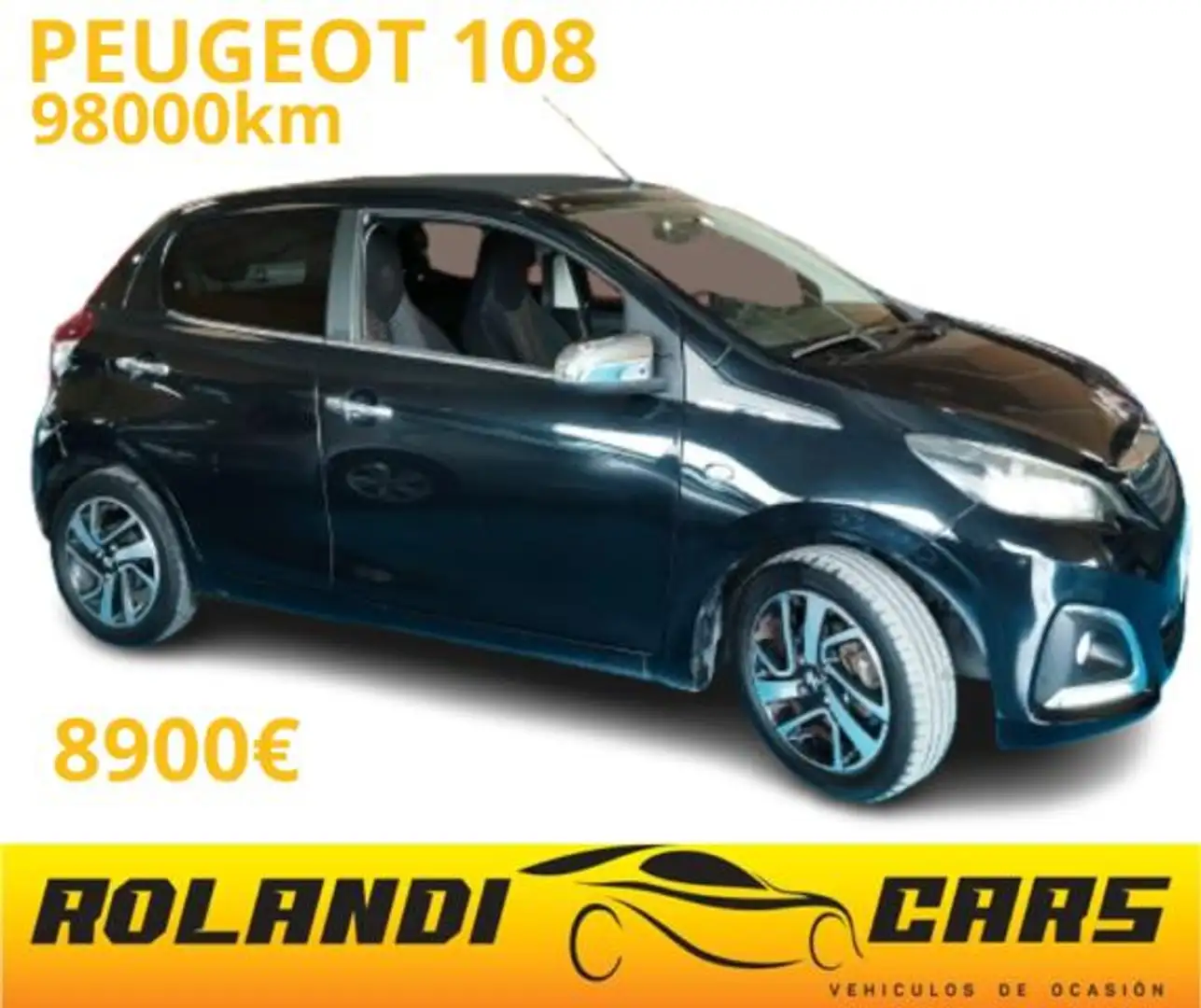 Peugeot 108 VTi 82 CV 5 porte Allure Negro - 1