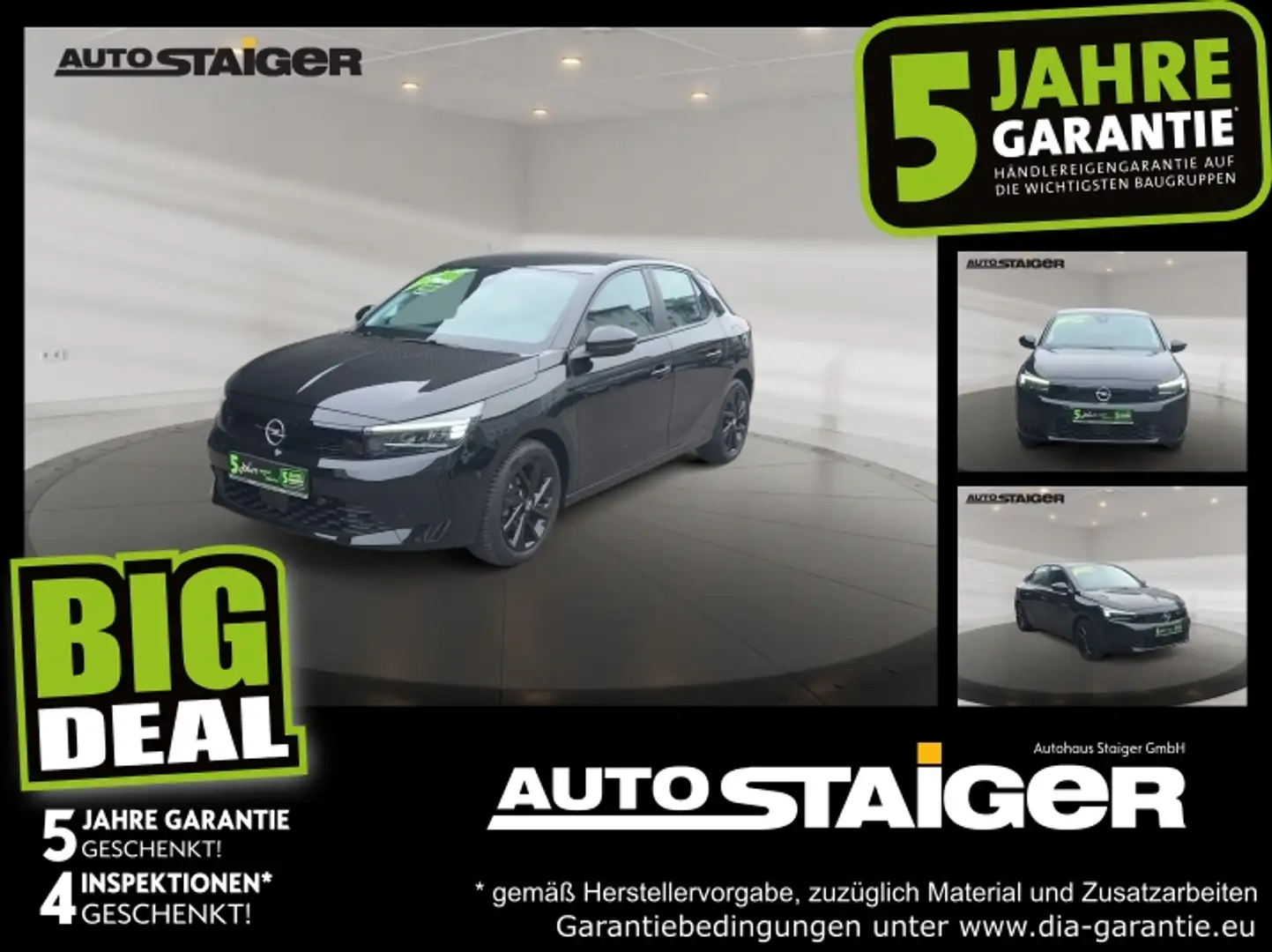 Opel Corsa F 1.2 Edition Allwetter*Parksens*Sitzhzg Schwarz - 1