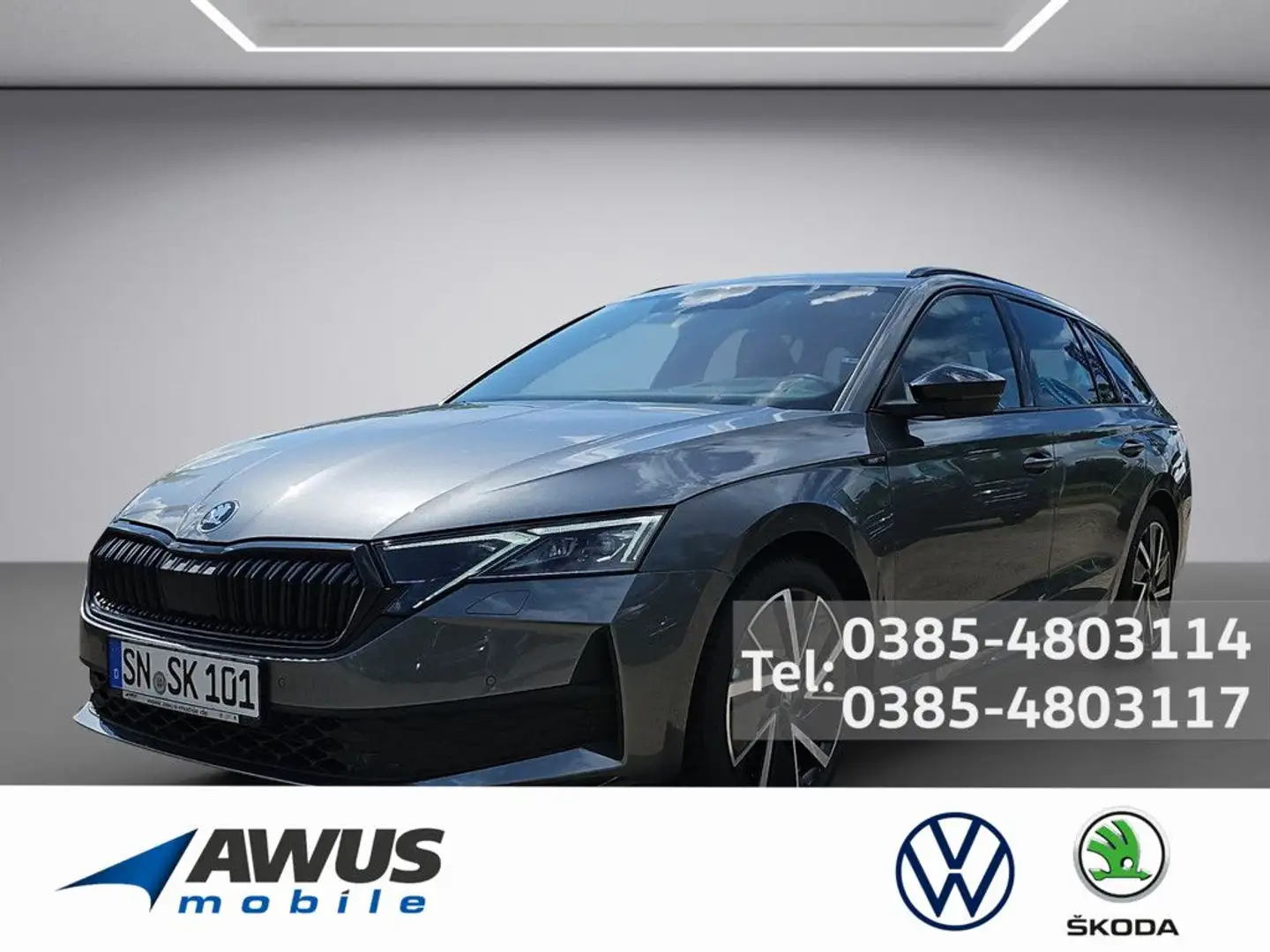 Skoda Octavia Combi 1.5TSI DSG Sportline AHK Grau - 1