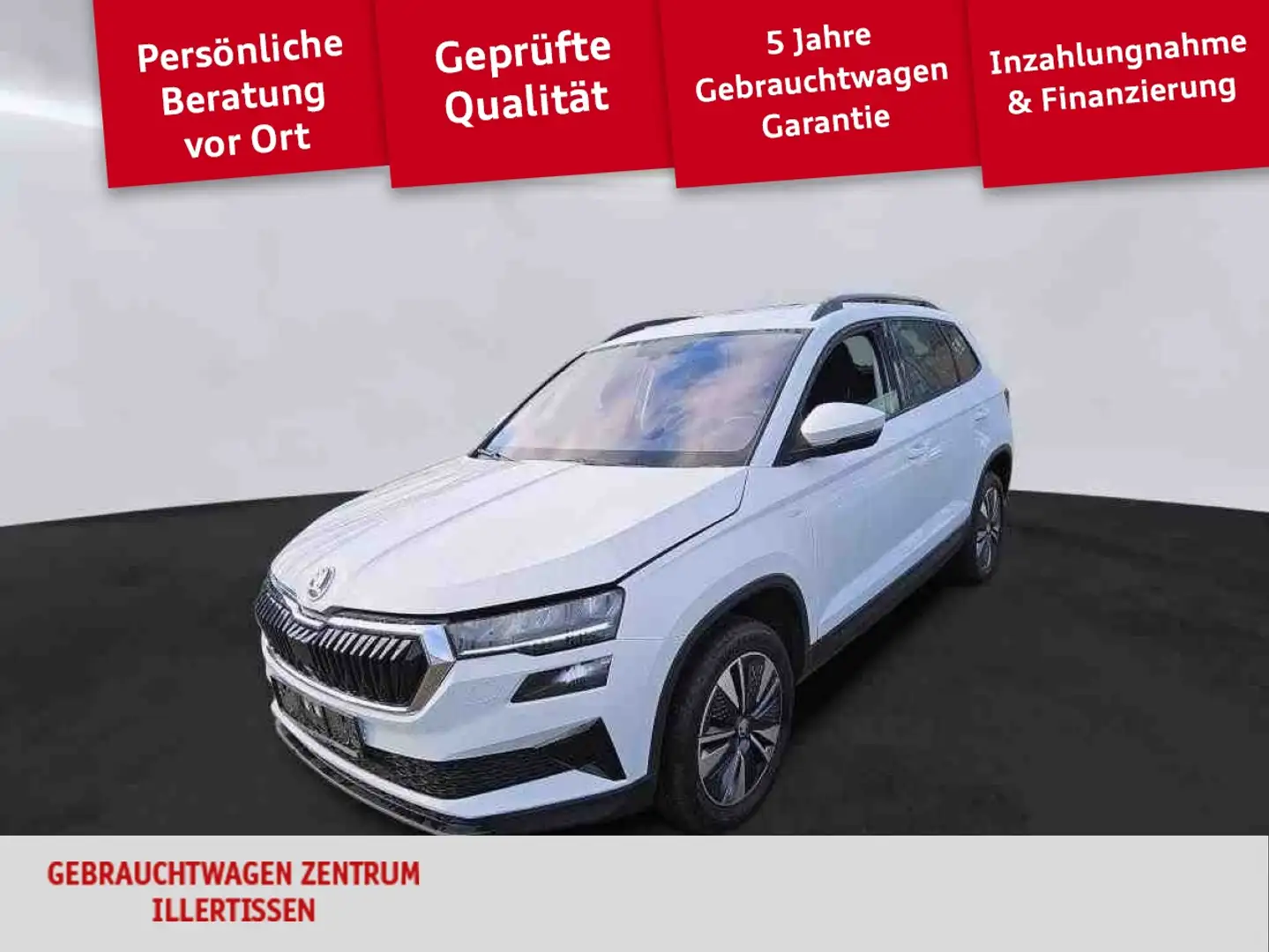 Skoda Karoq 2.0 TDI Tour *AHK*PARKSENSOR*LED* Weiß - 1