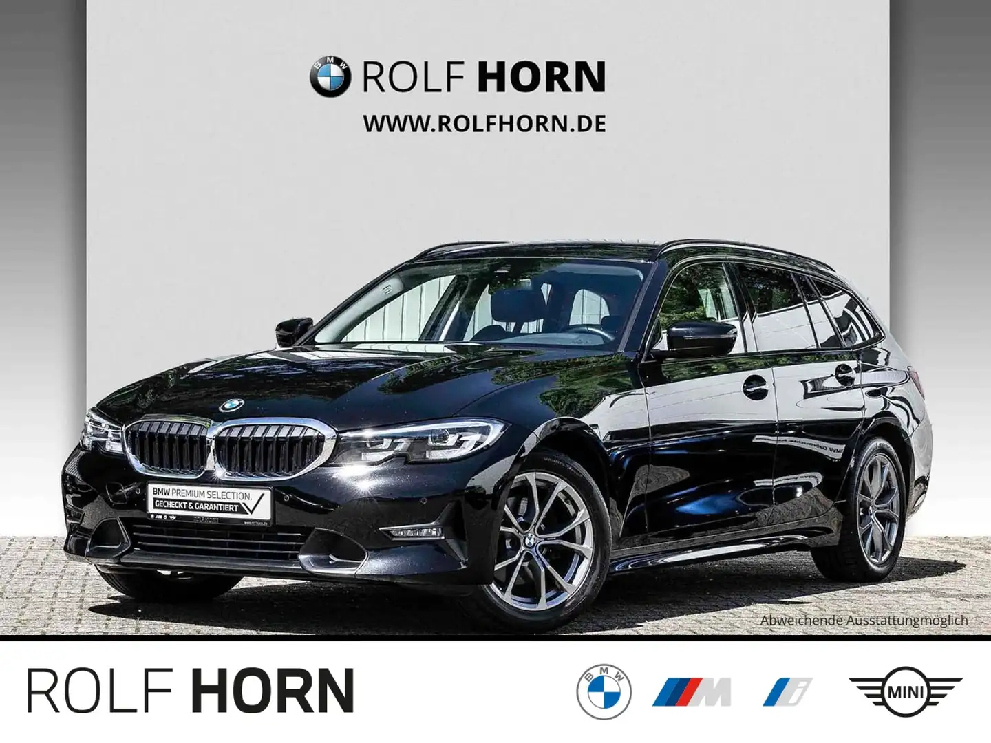 BMW 320 d Touring Sport Line Autom Navi SHZ Klima PDC Schwarz - 1